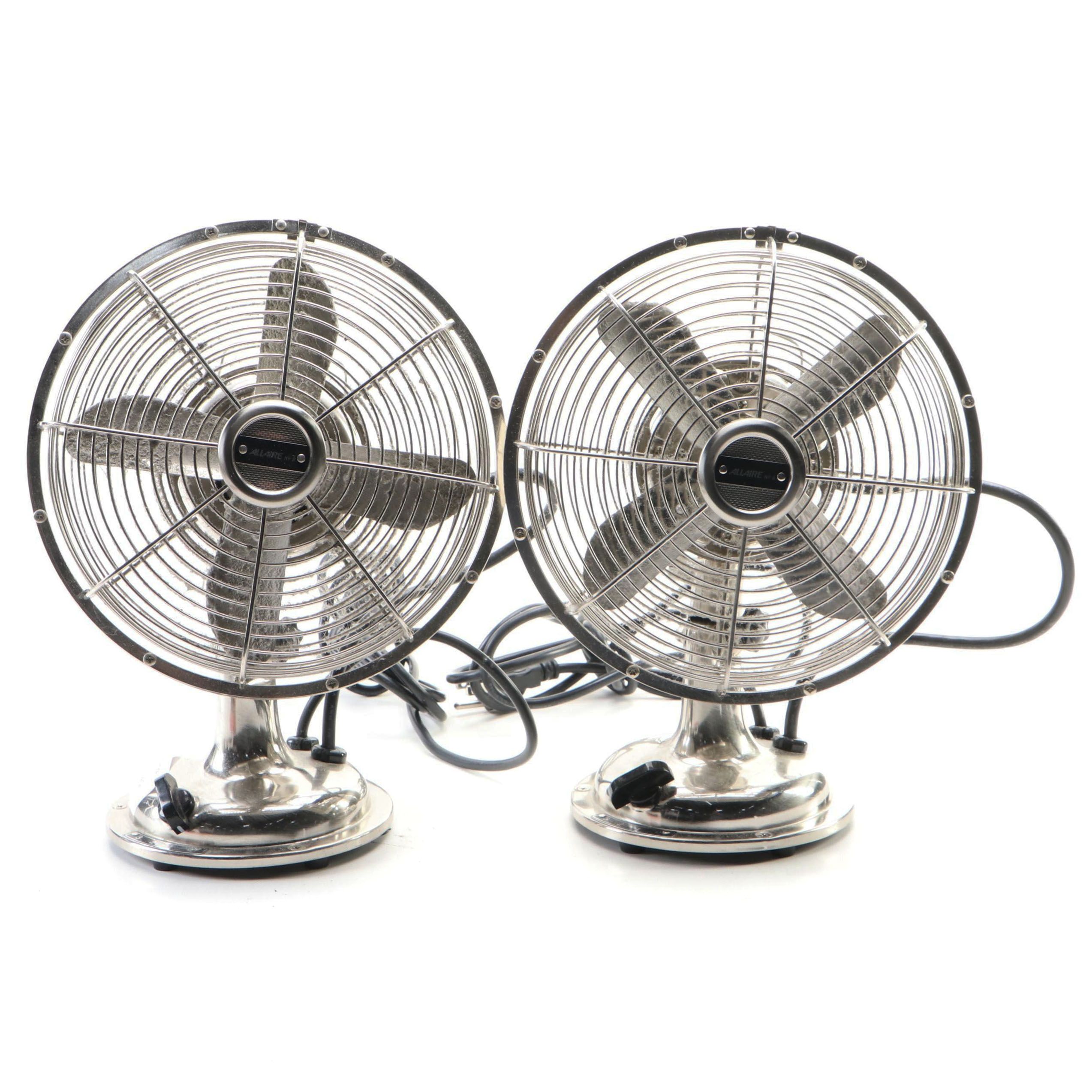 Restoration Hardware Allaire No.8 Oscillating Desk Table Fans EBTH