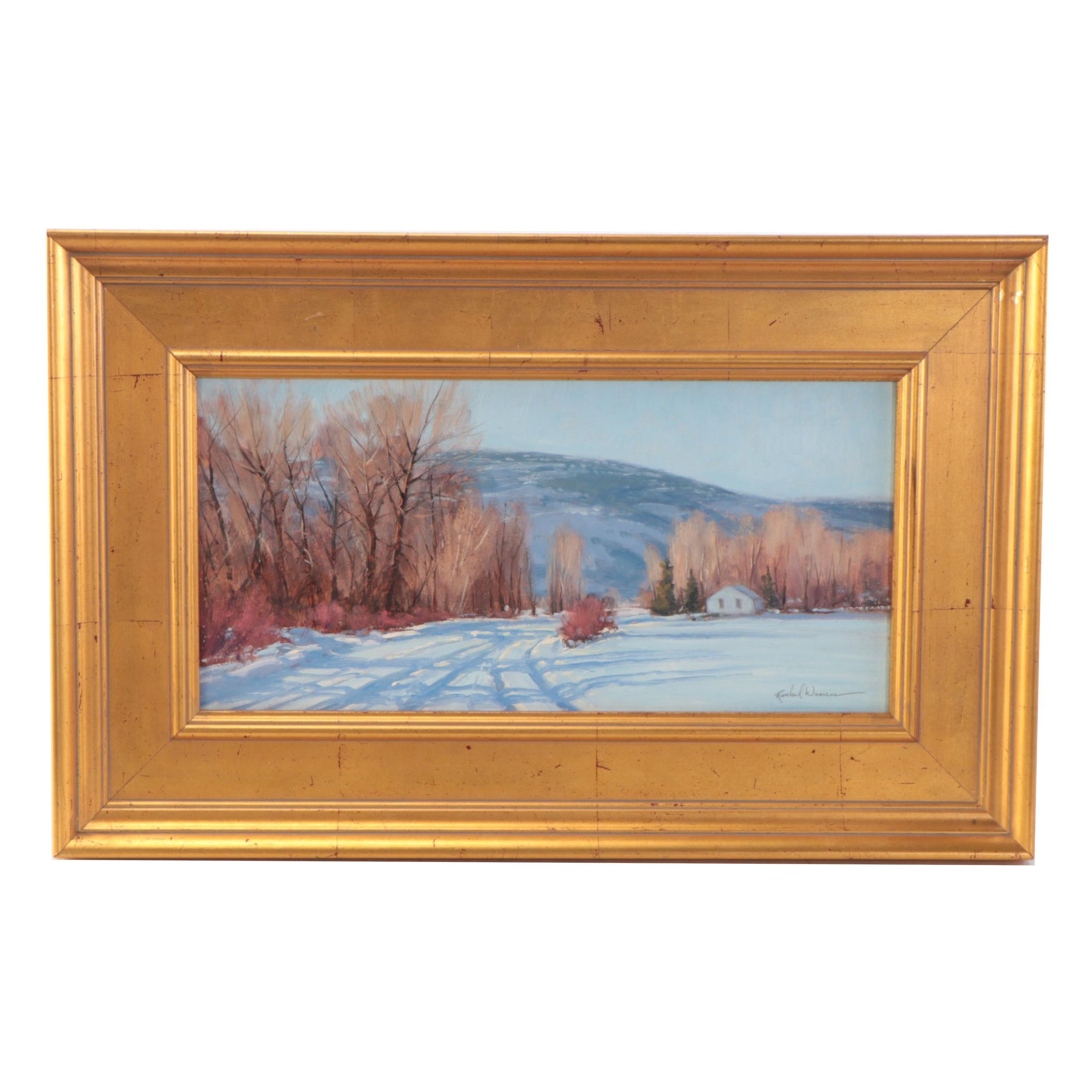 Kimbal Warren Landscape Oil Painting "Winter Afternoon" | EBTH