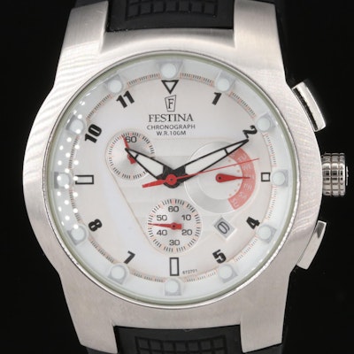 Festina Day-Date Chronograph Wristwatch