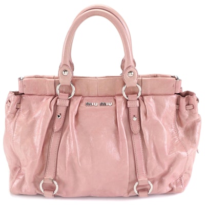 Miu Miu Pink Leather Handbag