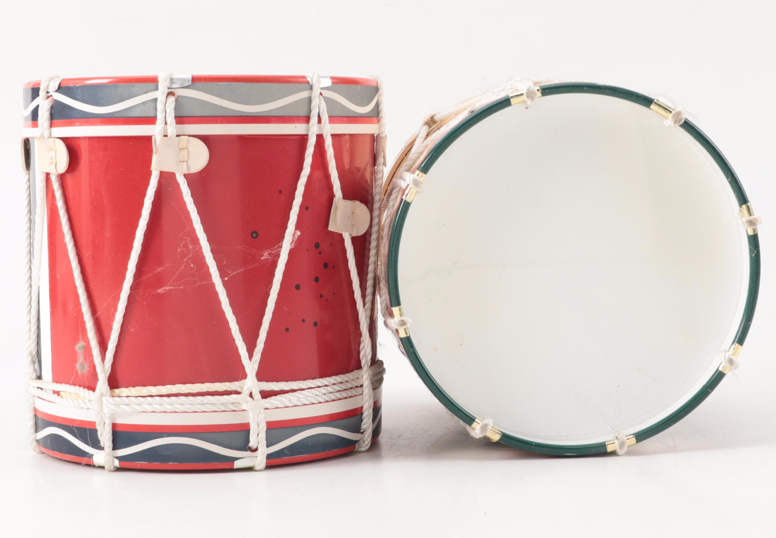 Set of Regimental Replicas British Army Drums Ice Buckets EBTH