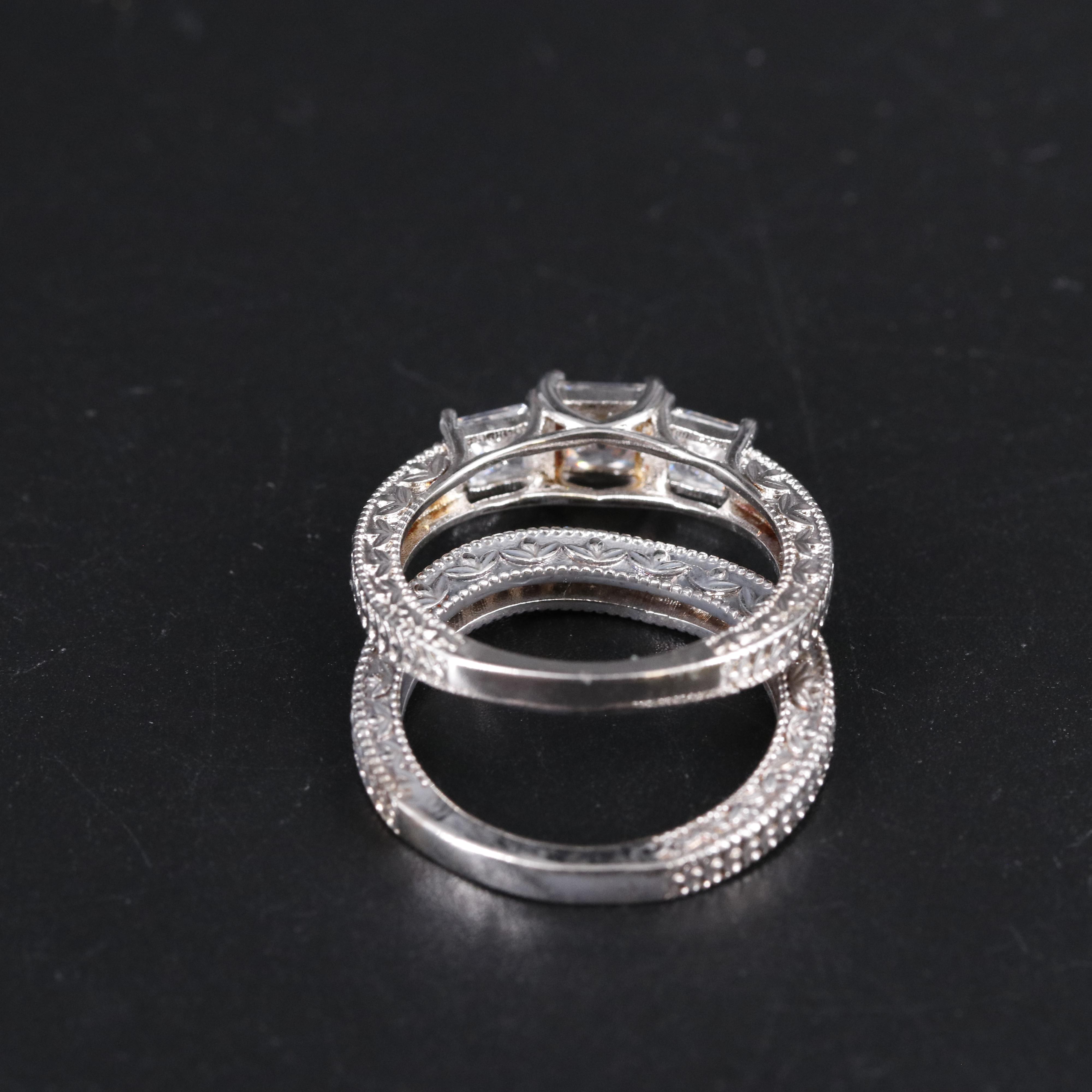 Cubic Zirconia Ring and Enhancer Band EBTH