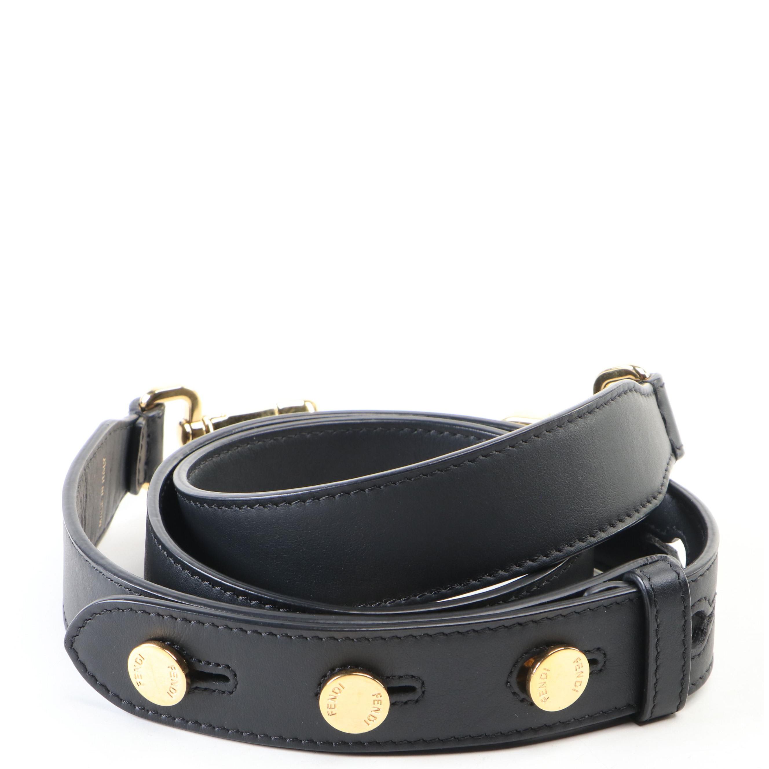 Fendi Replacement Strap in Black Leather EBTH
