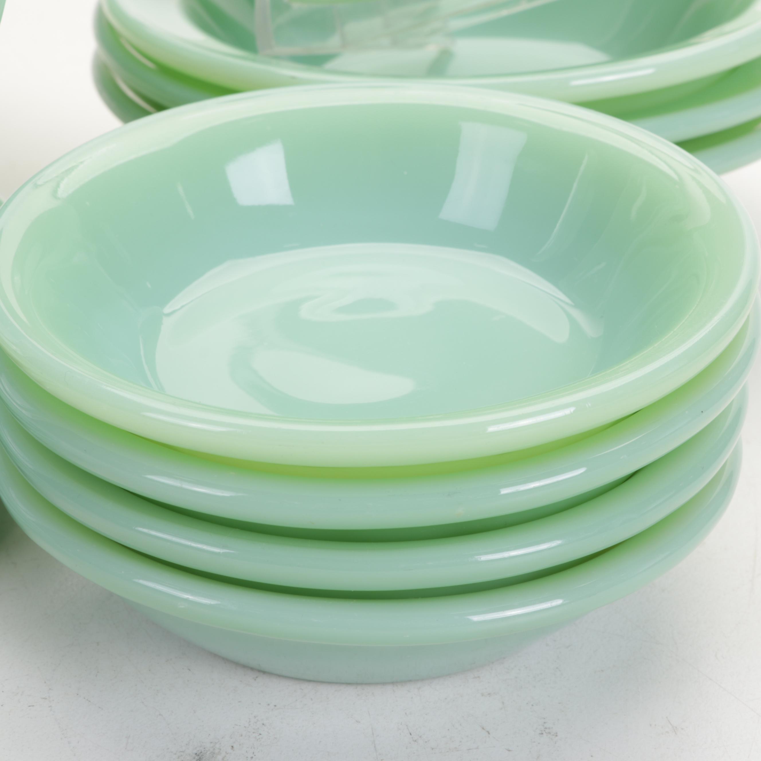 Anchor Hocking Fire King Jadeite Dinnerware Ovenware, Early to Mid 20th