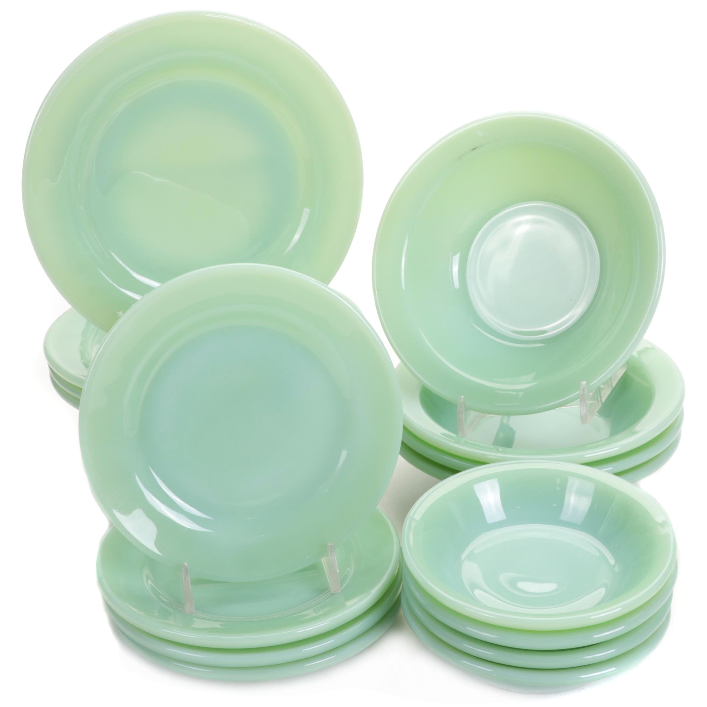 Anchor Hocking Fire King Jadeite Dinnerware Ovenware, Early to Mid 20th