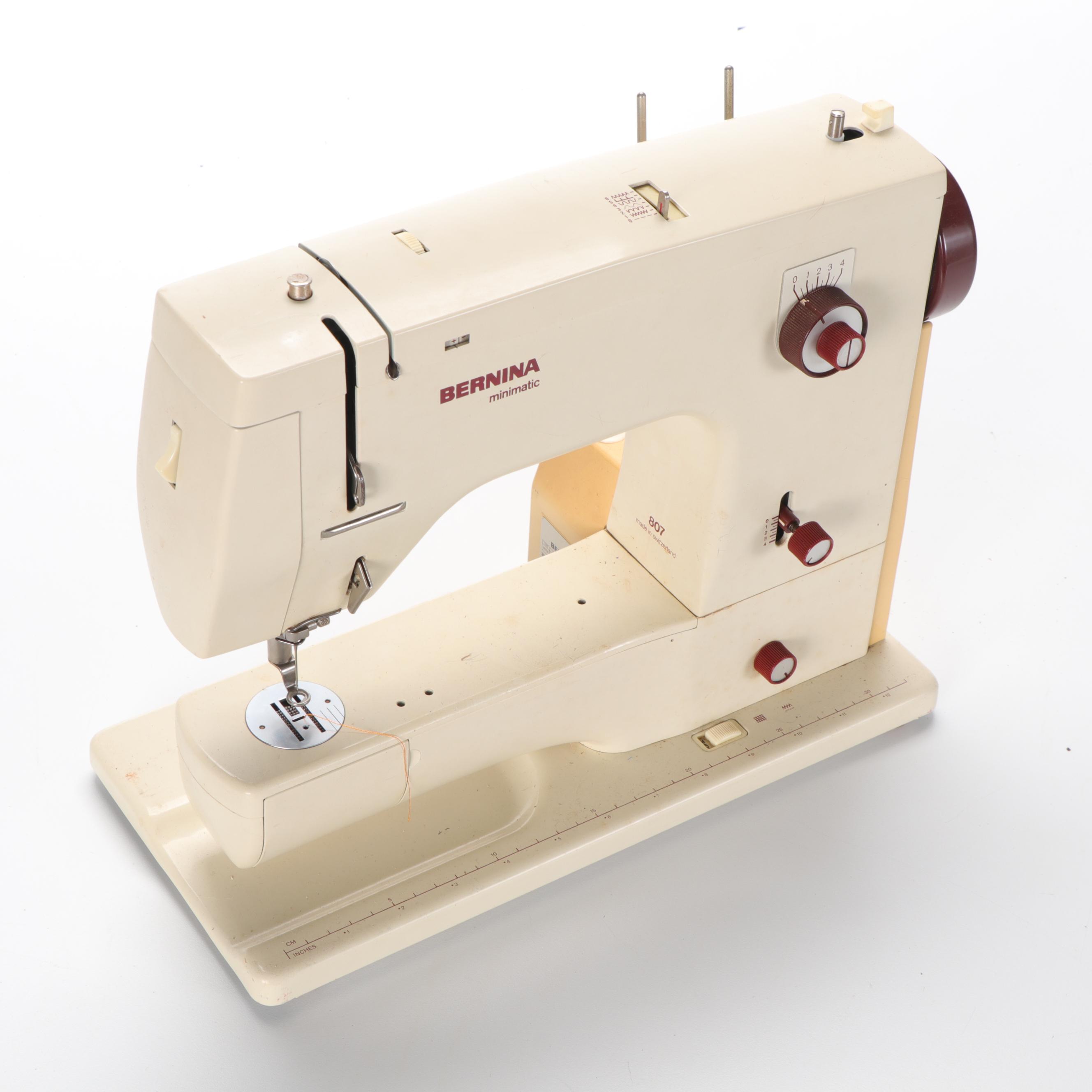 Bernina 807 Minimatic Sewing Machine, Late 20th Century EBTH