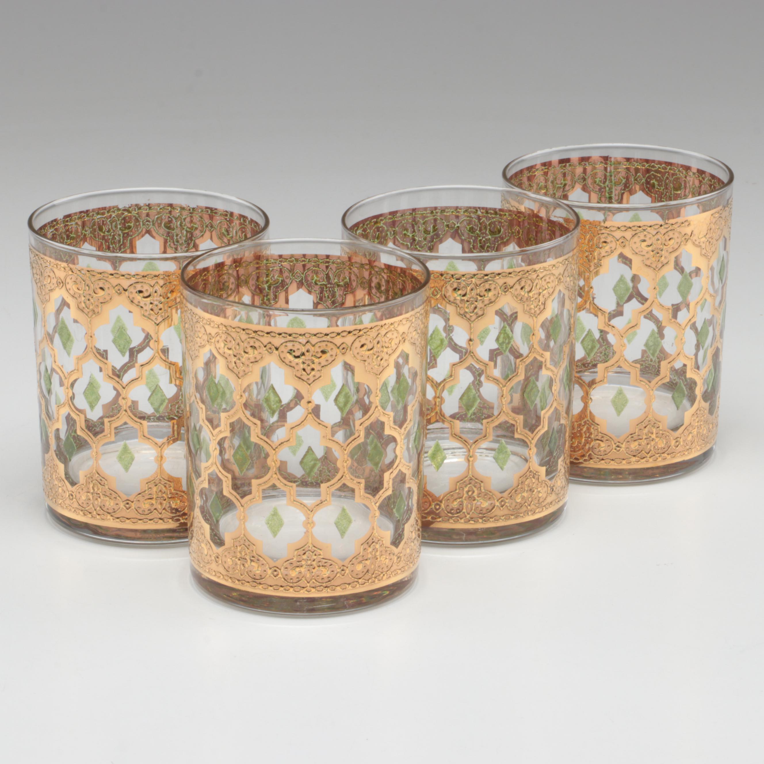 Culver "Valencia" Double Old Fashioned Glasses, Mid20th Century EBTH