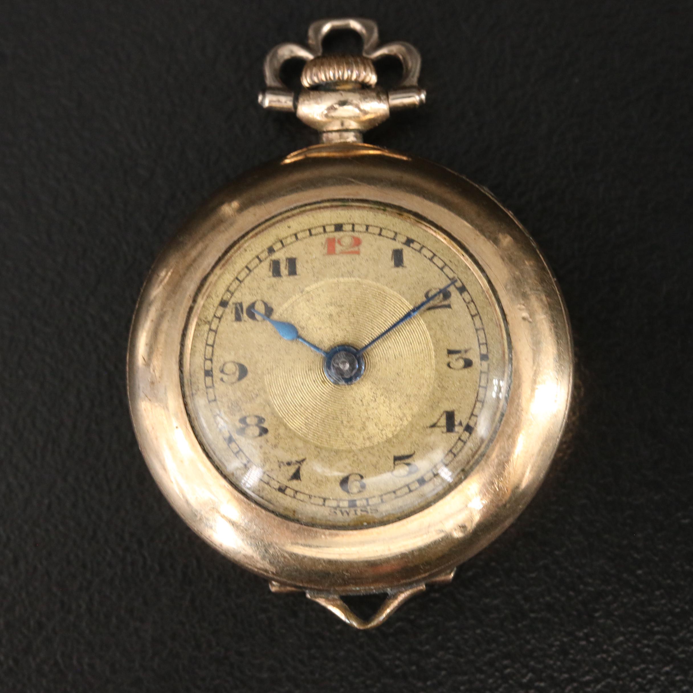 Swiss GoldFilled Pocket Watch Conversion Wristwatch EBTH