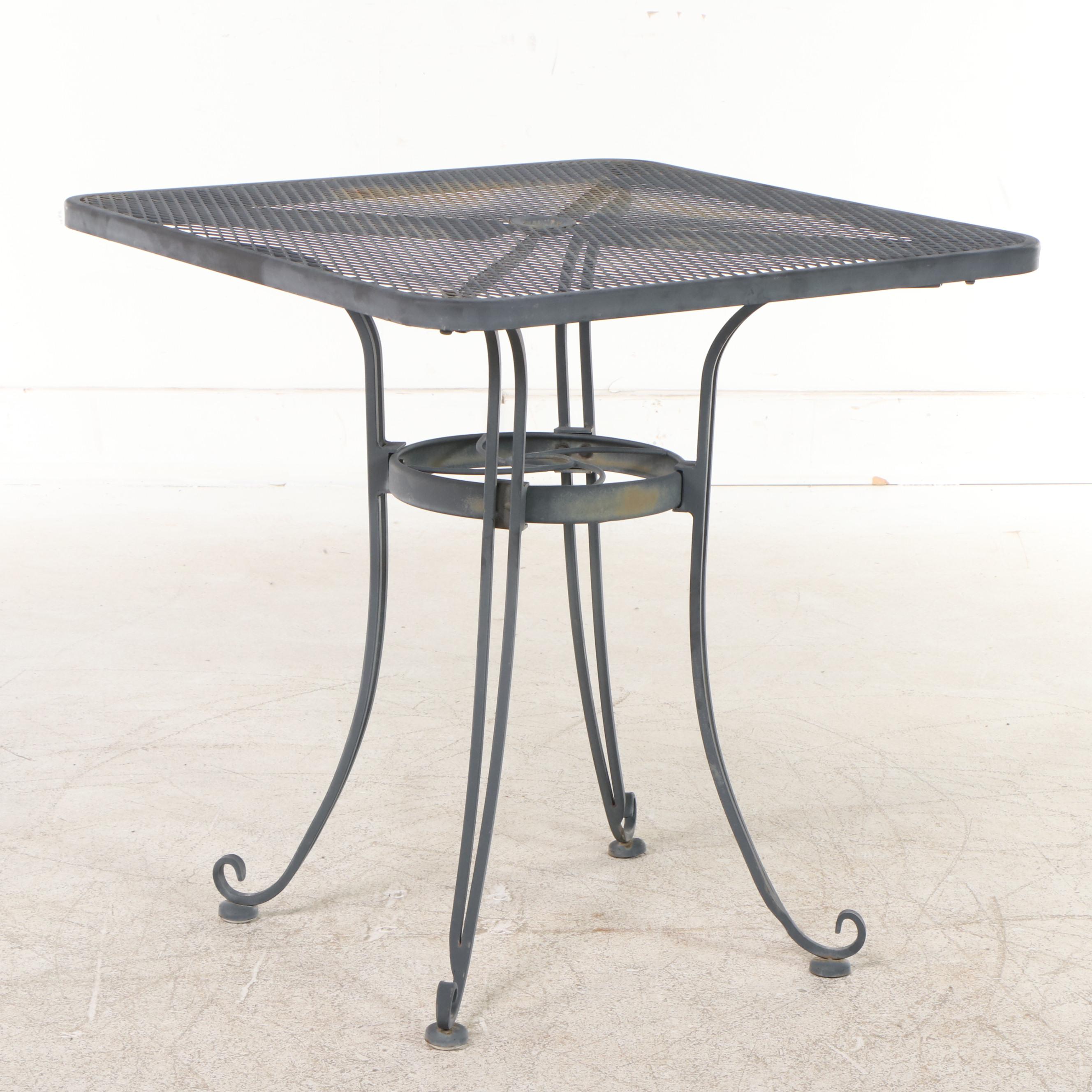 Iron Mesh Patio Tables with Two Carolina Chairs EBTH