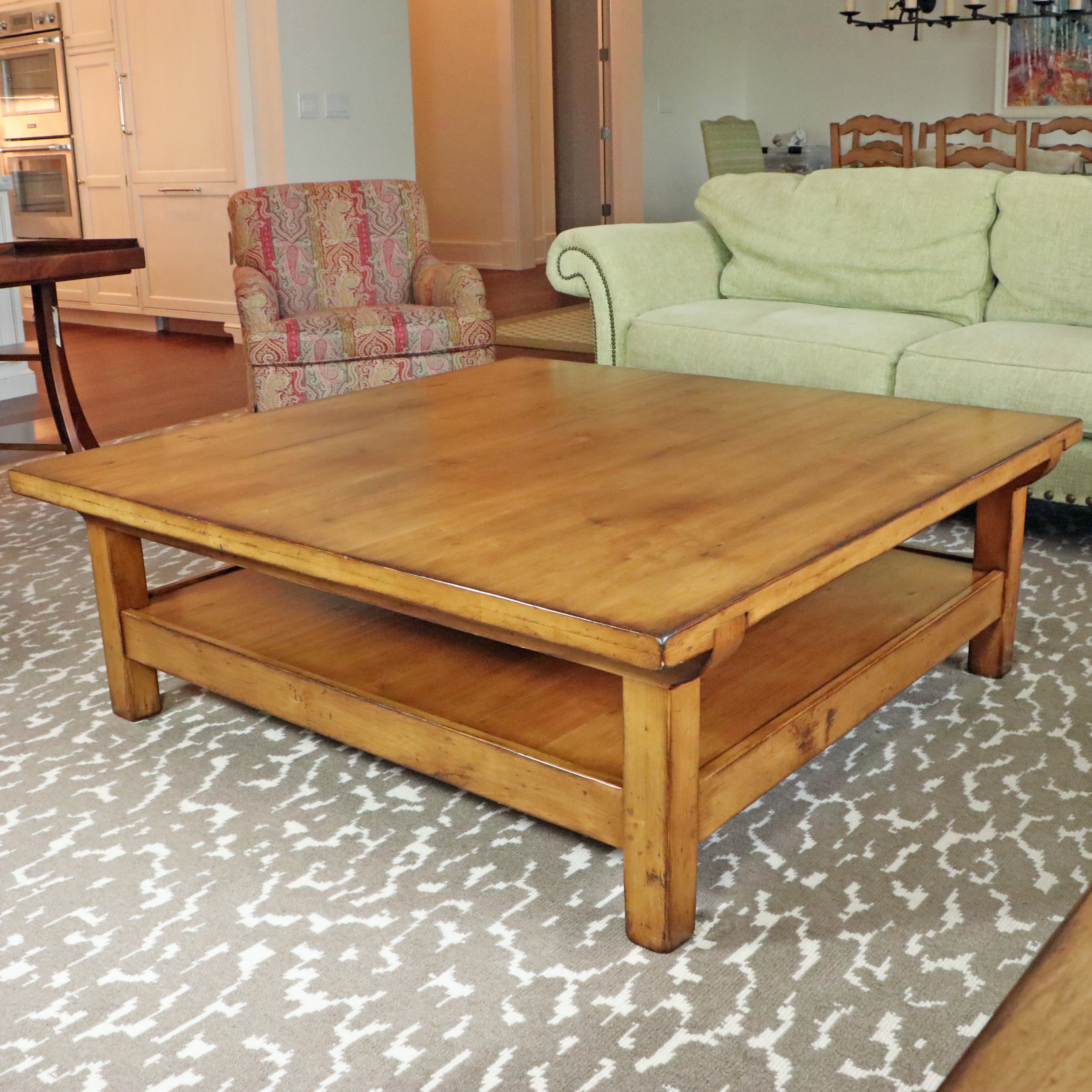 Woodland Furniture "Orkney" ChestnutStained TwoTier Coffee Table EBTH