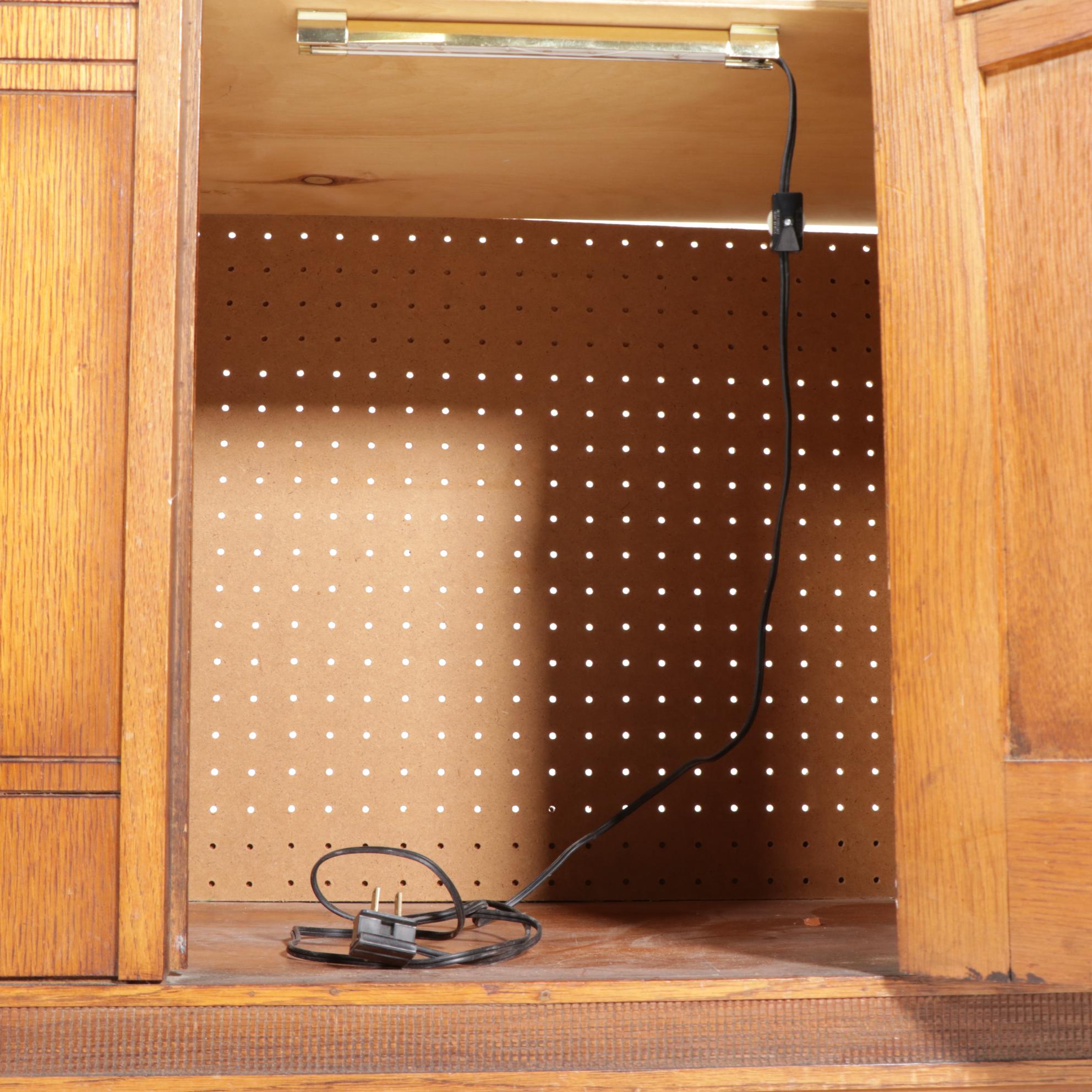 Bath Makers OakVeneered Mirrored Wardrobe, Mid20th Century EBTH