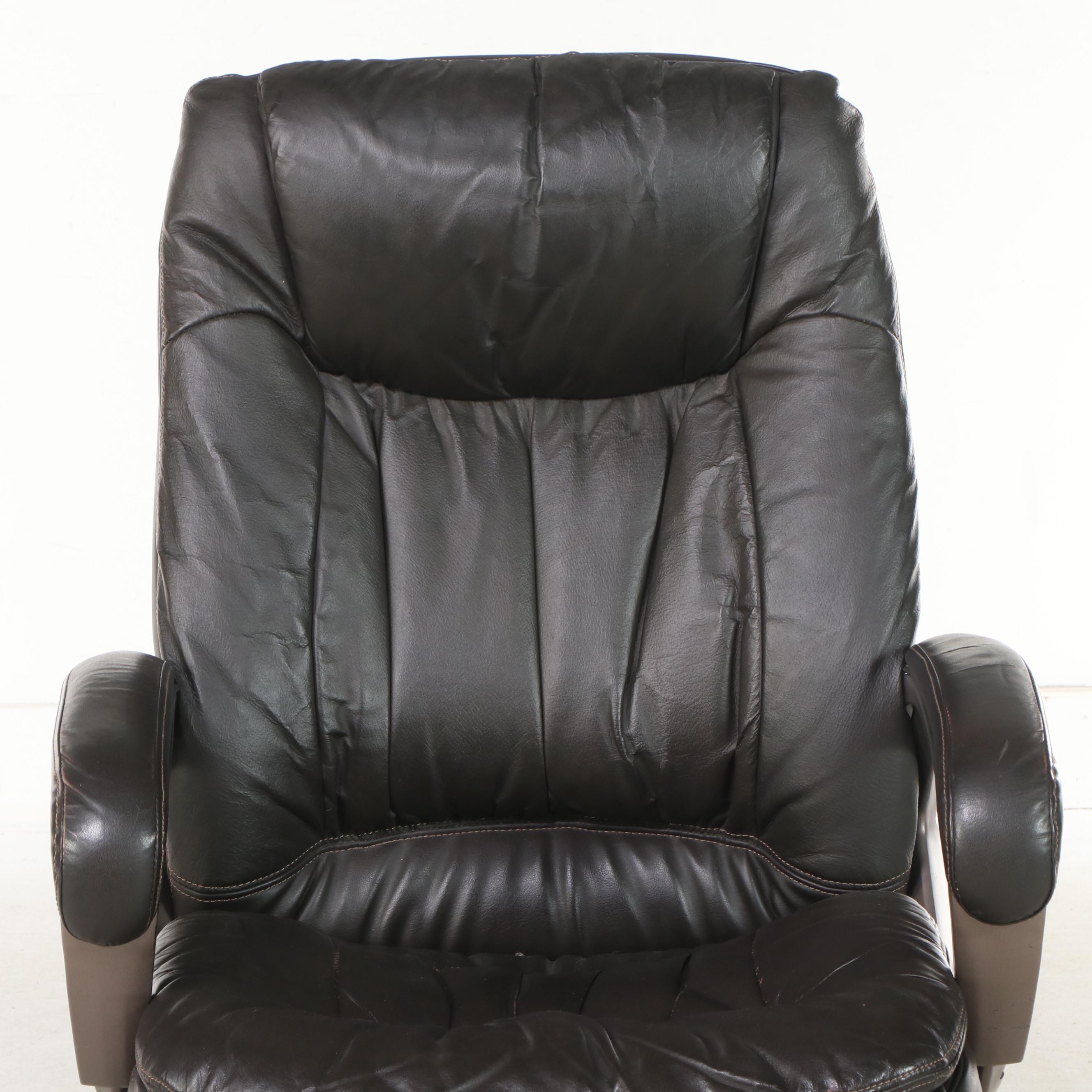 Swinton Avenue Trading Leather and Vinyl Upholstered Desk Chair EBTH