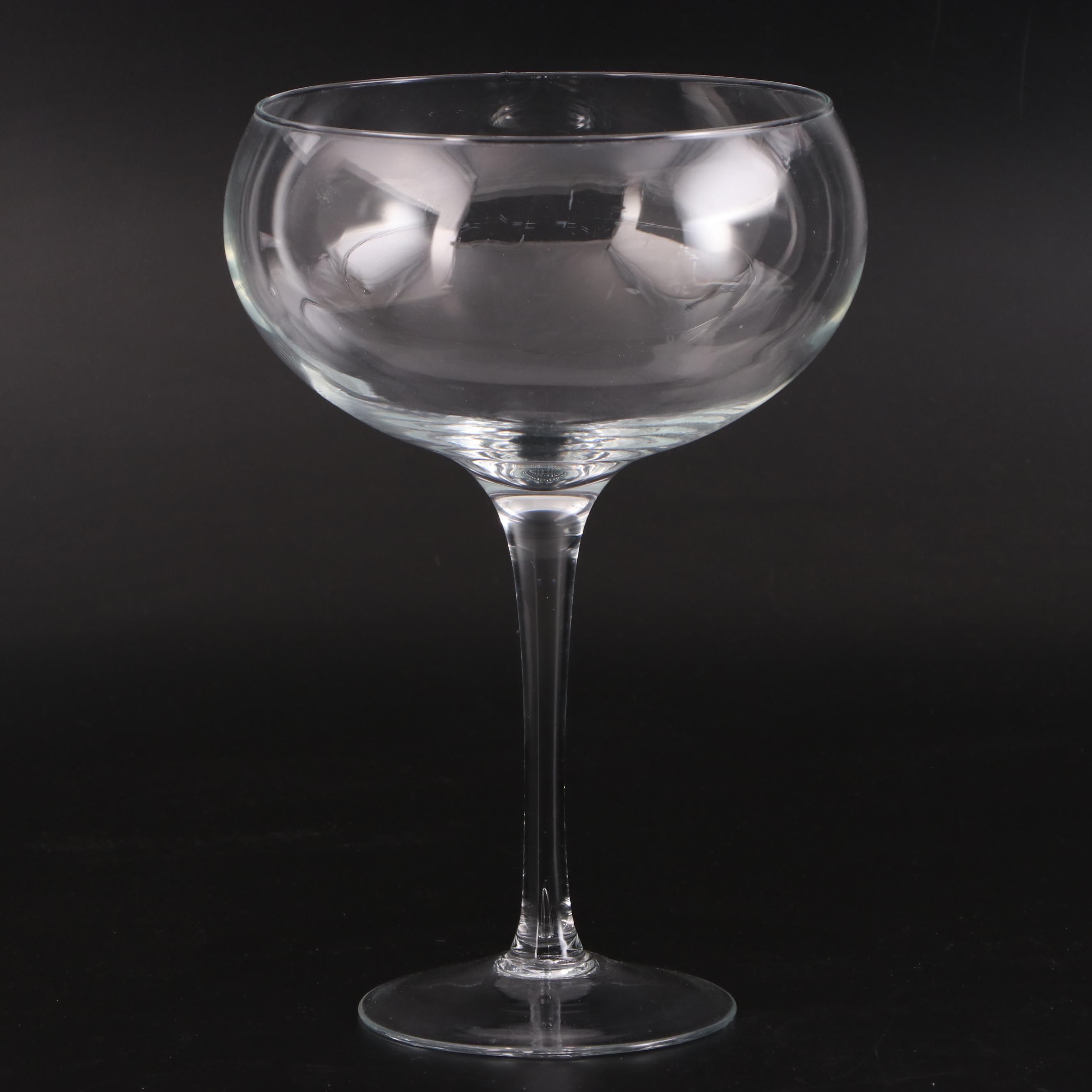 Glass Apothecary Jar and Oversized Wine Glass EBTH