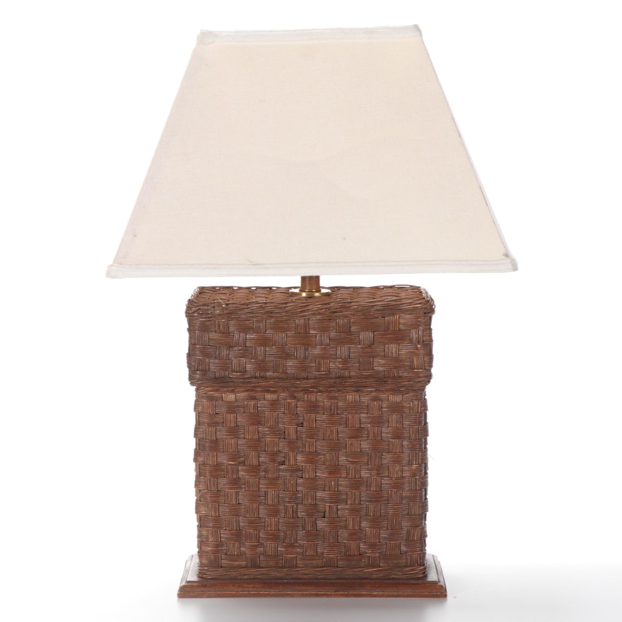 The Natural Light Rattan Table Lamp, Late 20th Century
