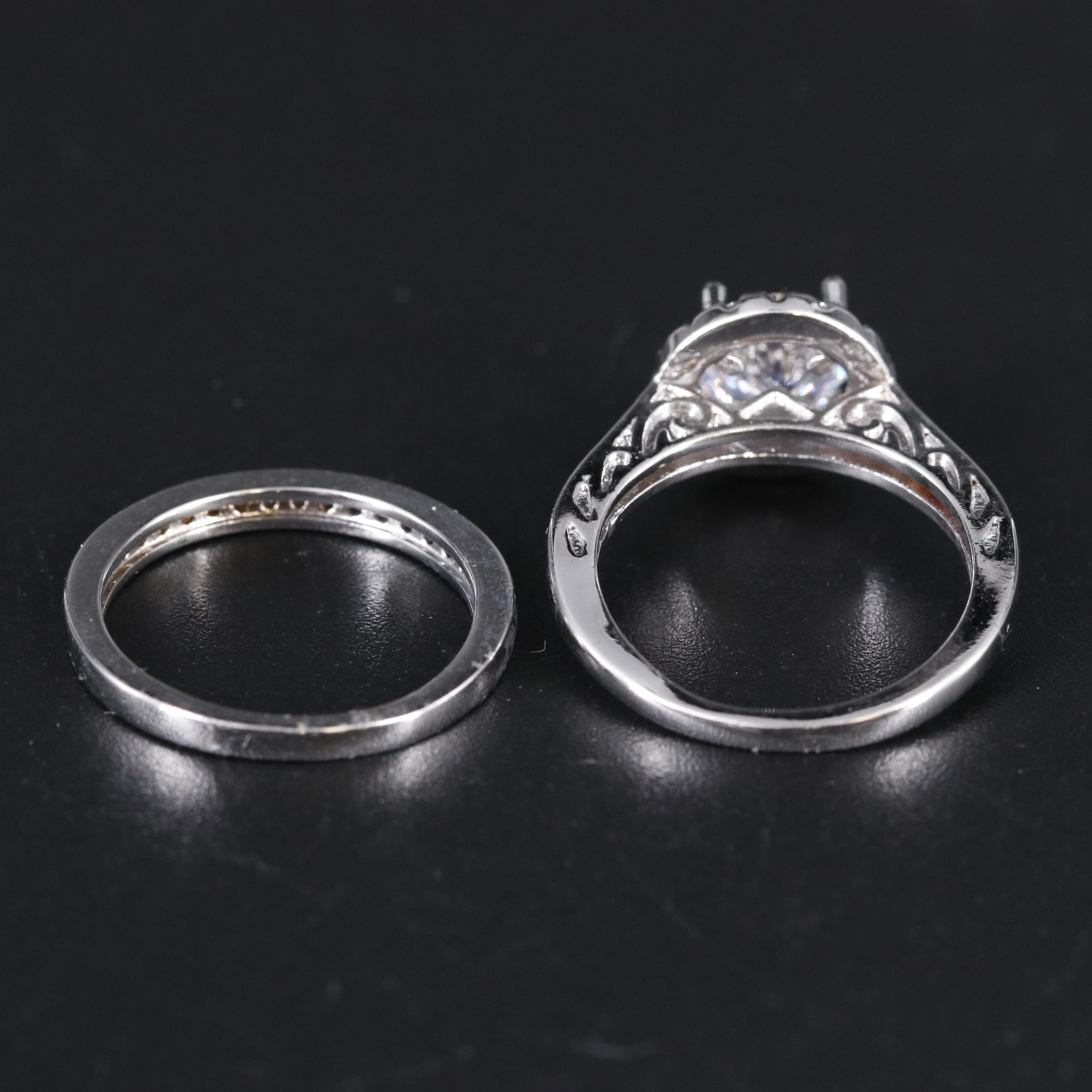 Cubic Zirconia Ring with Enhancer Band EBTH