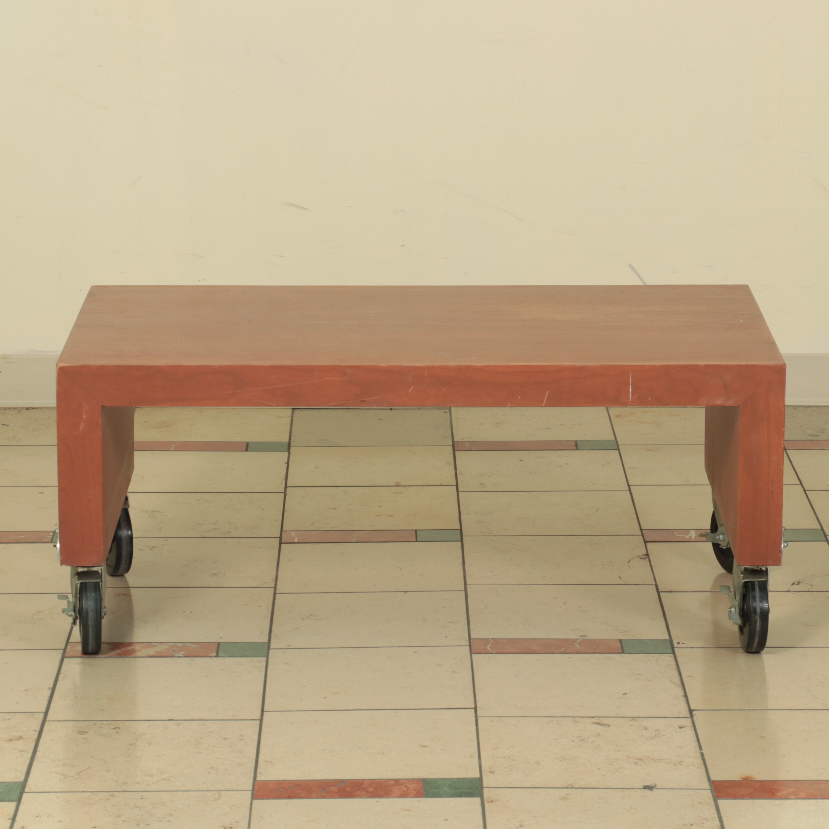 Laminated and Painted Wood Display Tables and Shelves on Wheels EBTH