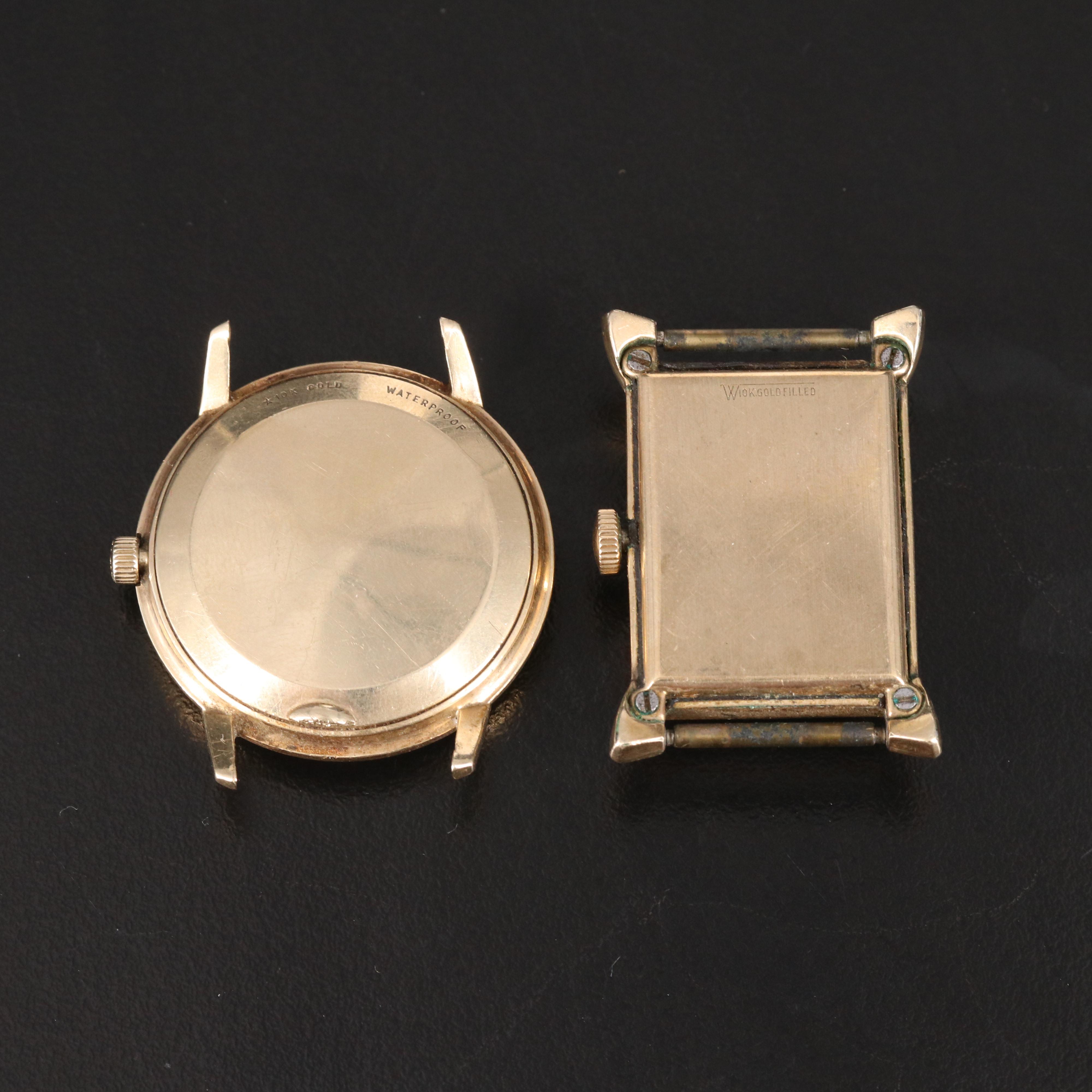 10K Lord Elgin and Fancy Case Elgin 19 Hand Wind Wristwatches EBTH