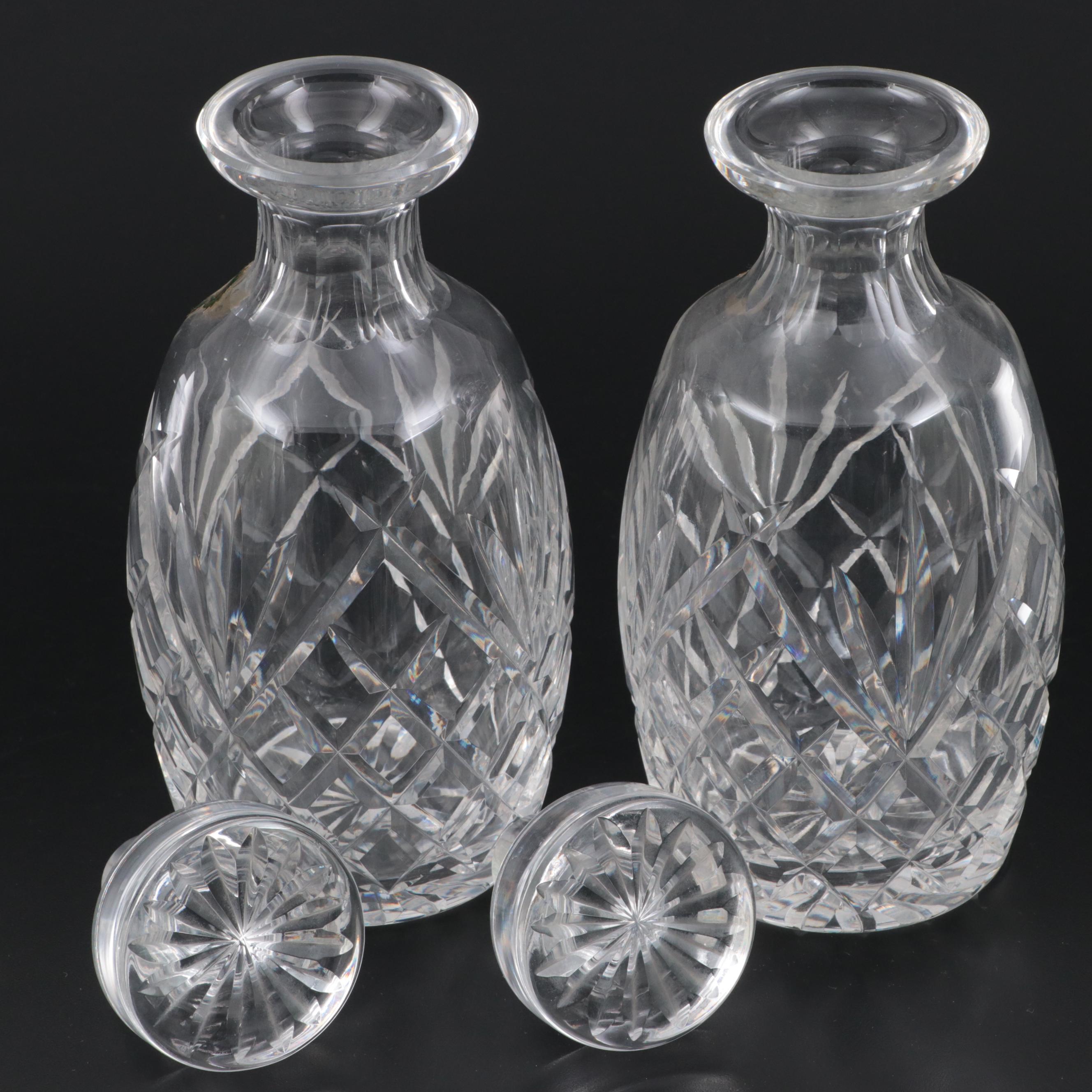Waterford Crystal "Drogheda" Decanters, Late 20th Century EBTH