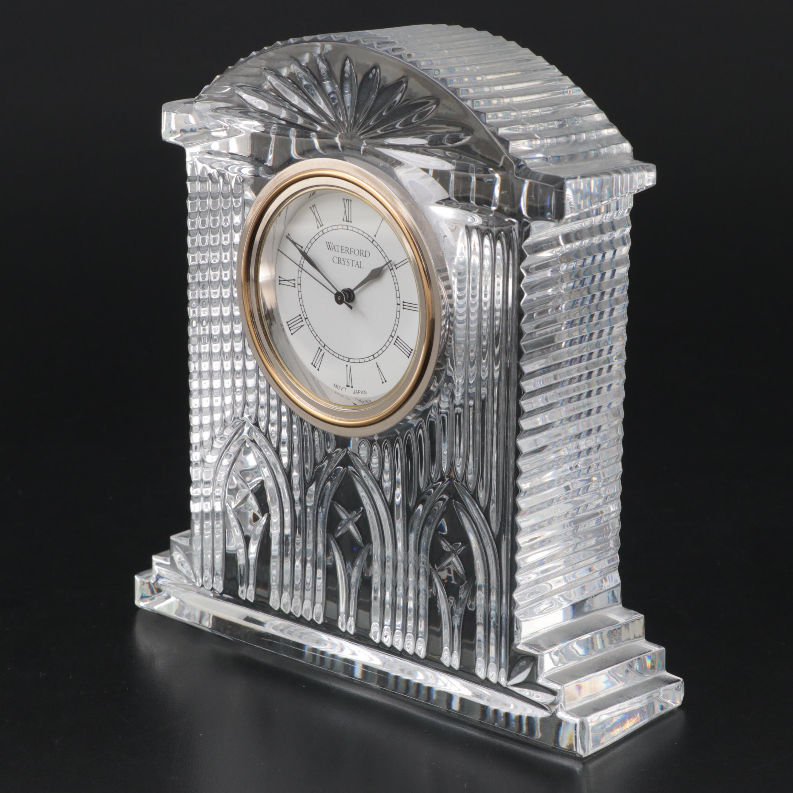 Waterford Crystal "Westminster" Mantel Clock, Late 20th Century EBTH