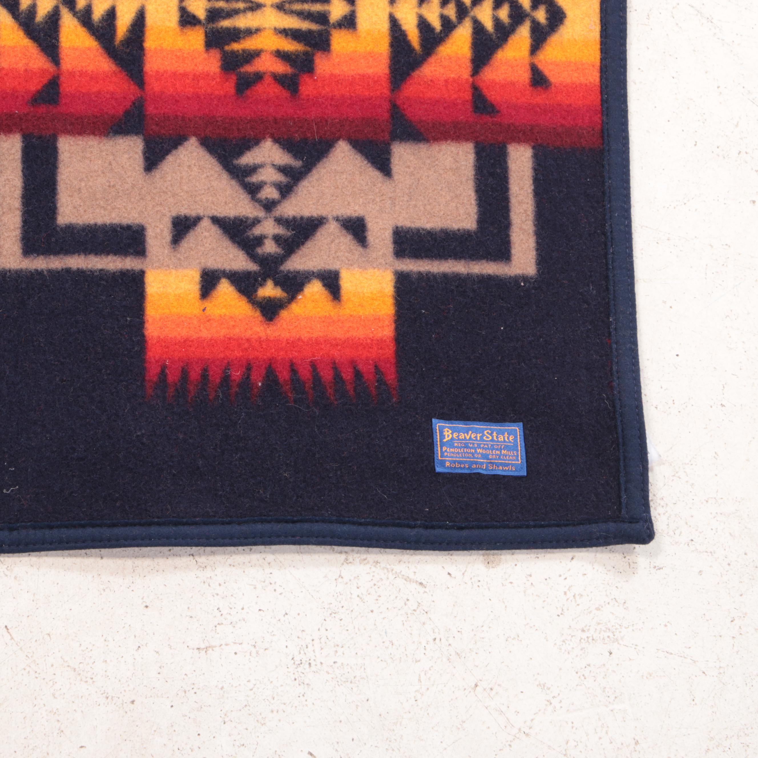 Beaver State Pendleton Western Style Wool Throw EBTH