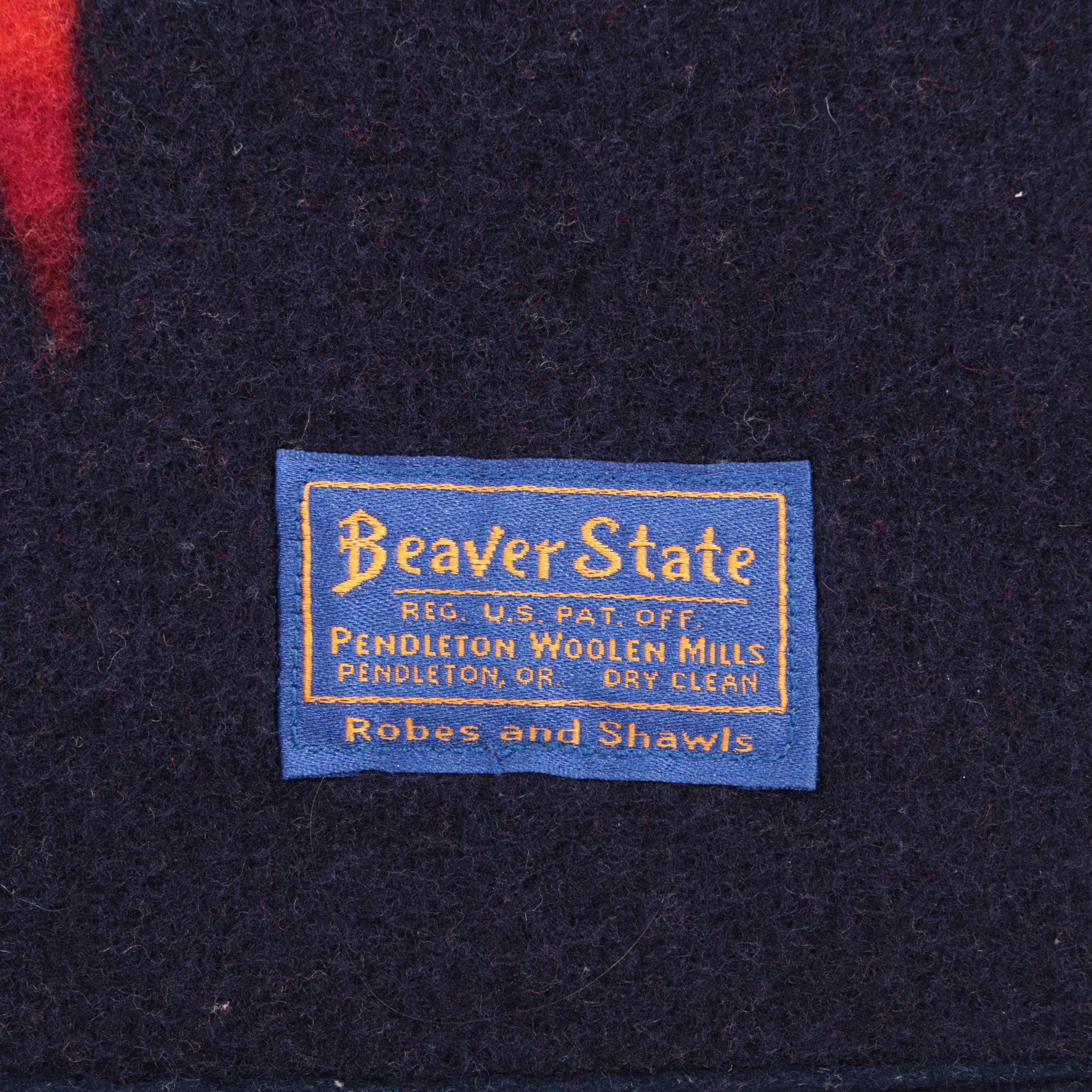 Beaver State Pendleton Western Style Wool Throw EBTH