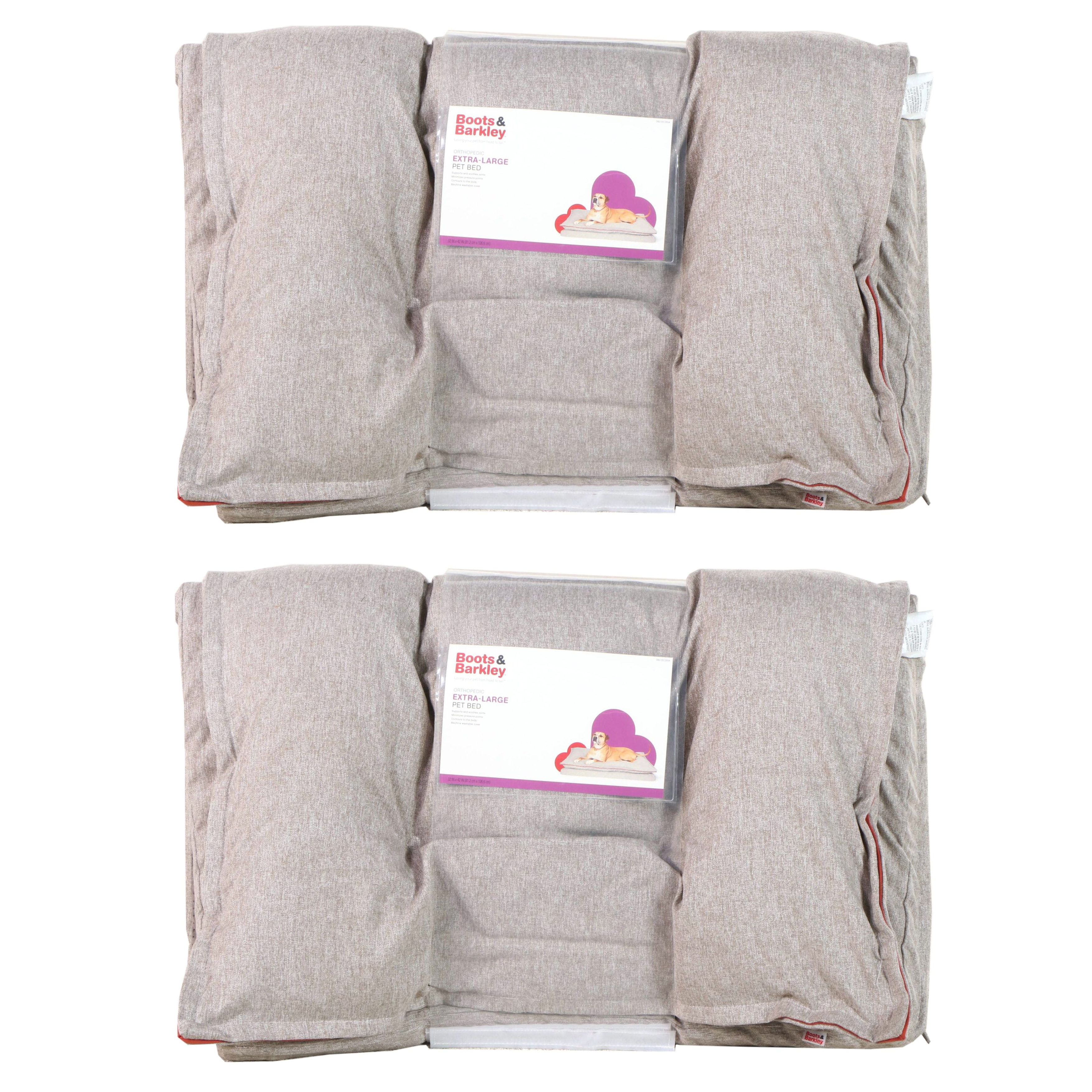 Two Boots & Barkley Extra Large Pillowtop Orthopedic Pet Beds EBTH