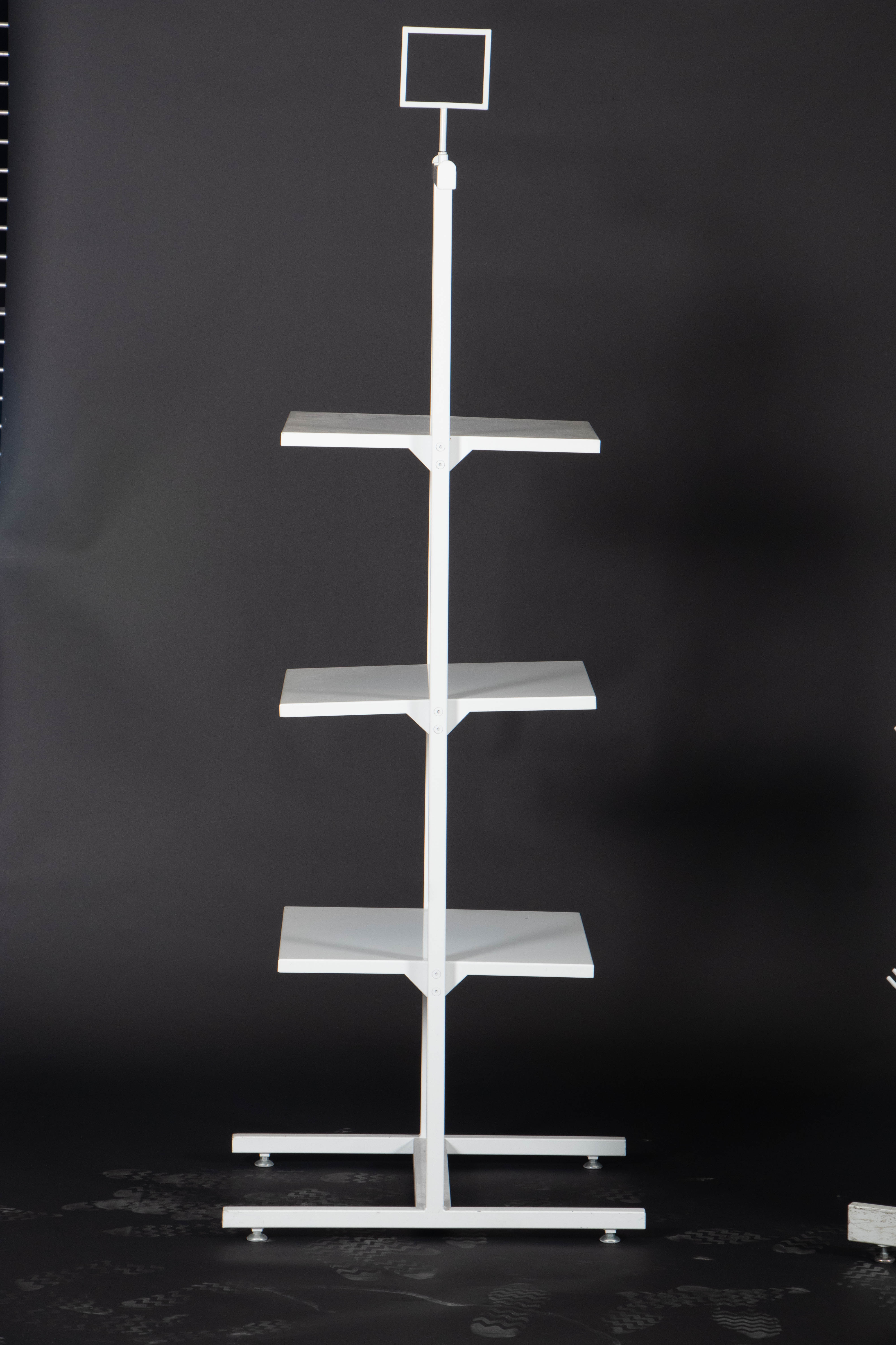 White-Finished Metal Garment and Accessory Display Racks and Shelves | EBTH