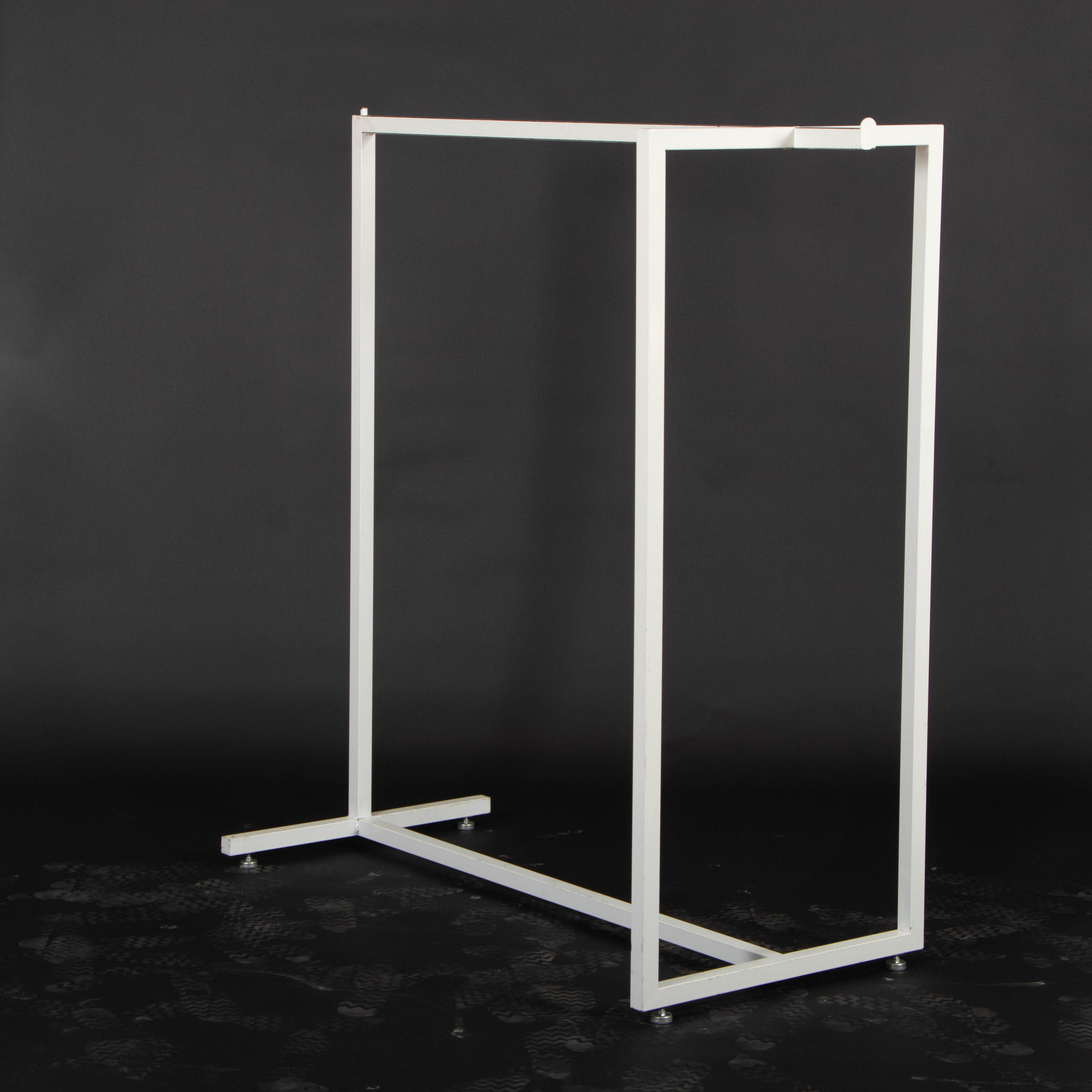 White Finish Metal Garment and Accessory Display Racks and Shelves EBTH