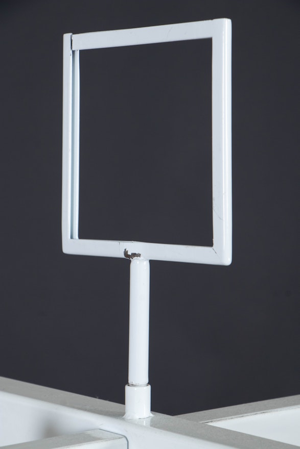 White-Finished Metal Garment and Accessory Display Racks and Shelves | EBTH