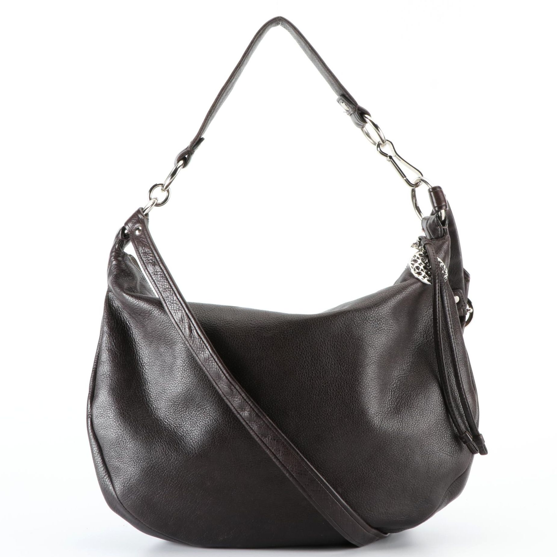 Coach Ali Hobo TwoWay Bag in Black Full Grain Leather EBTH