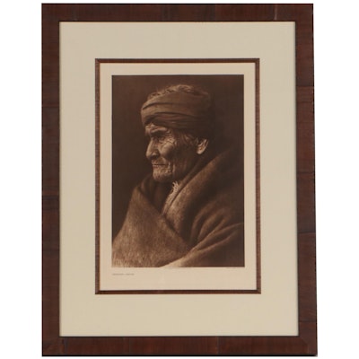 Photogravure After Edward S. Curtis "Geronimo - Apache"