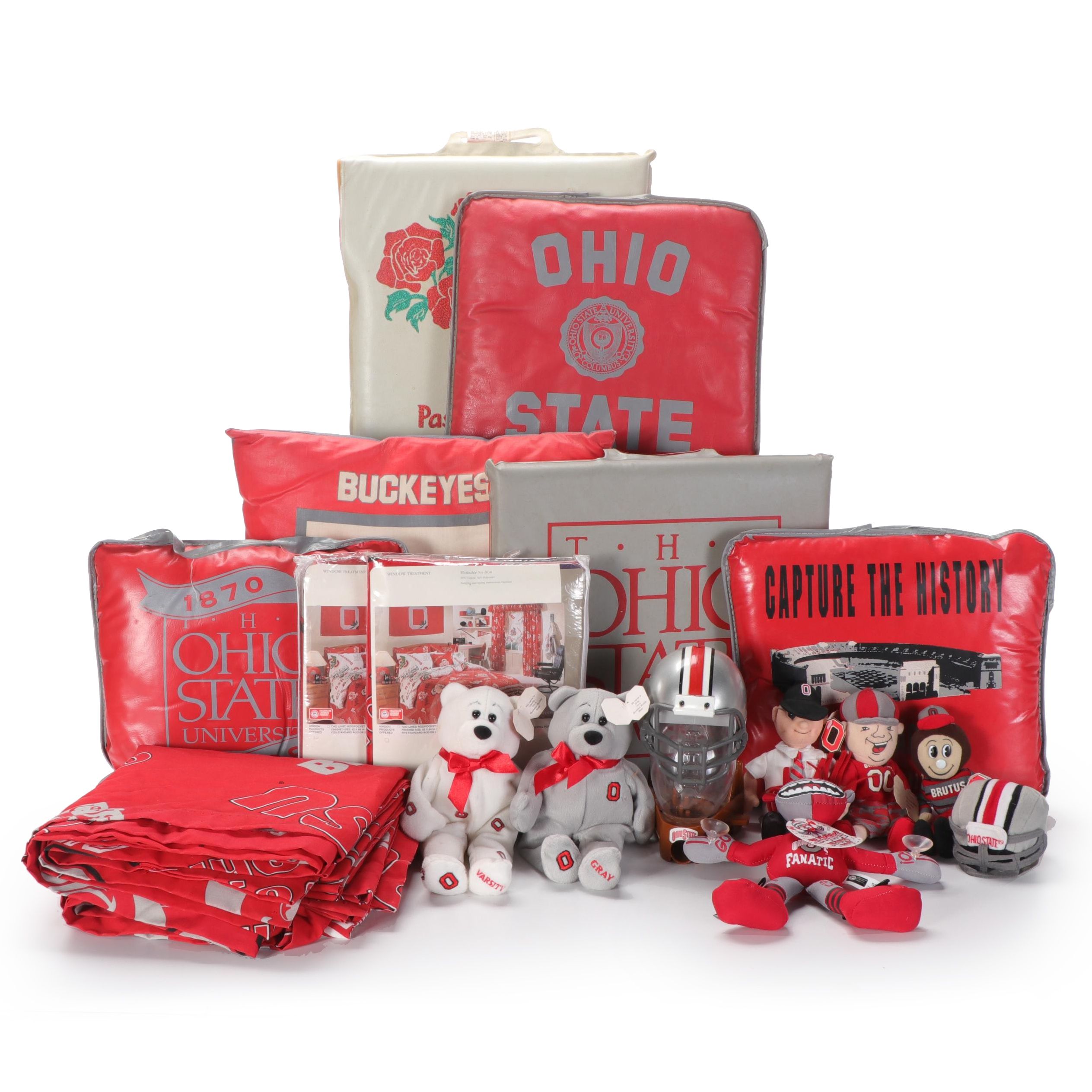 The Ohio State University Buckeyes Vintage Rose Bowl Cushions, Plush