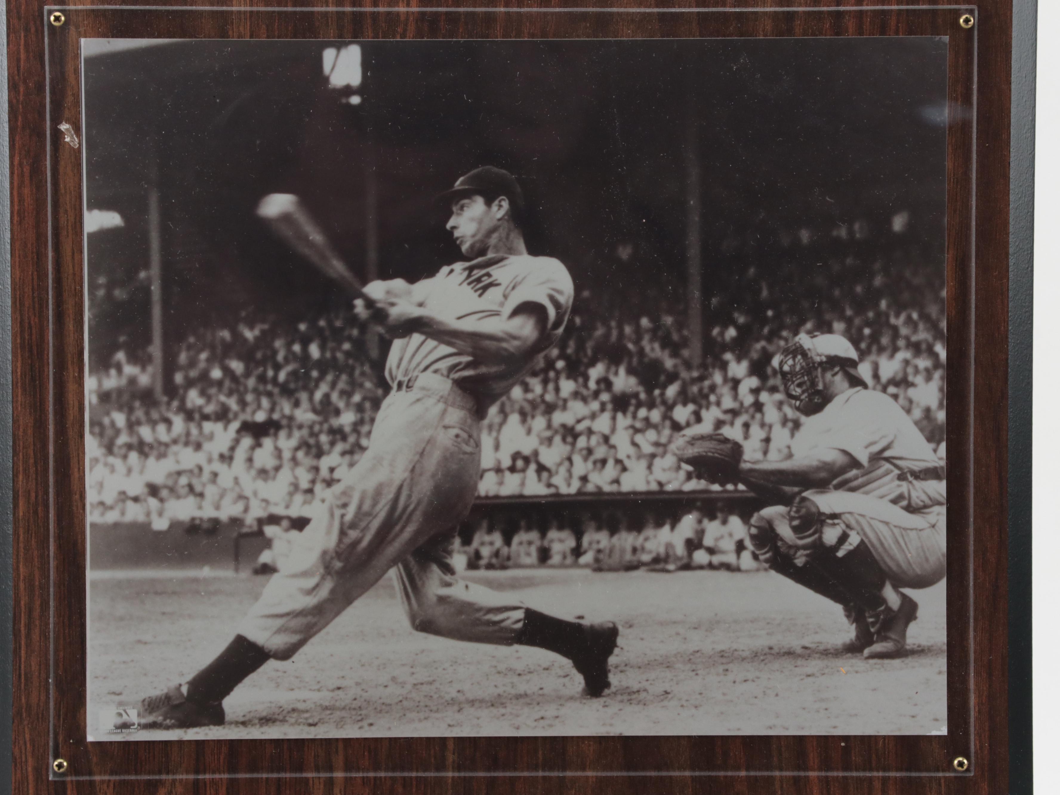 Ticket New York Yankees 1948 - Joe DiMaggio - Encadré - Objet Collection