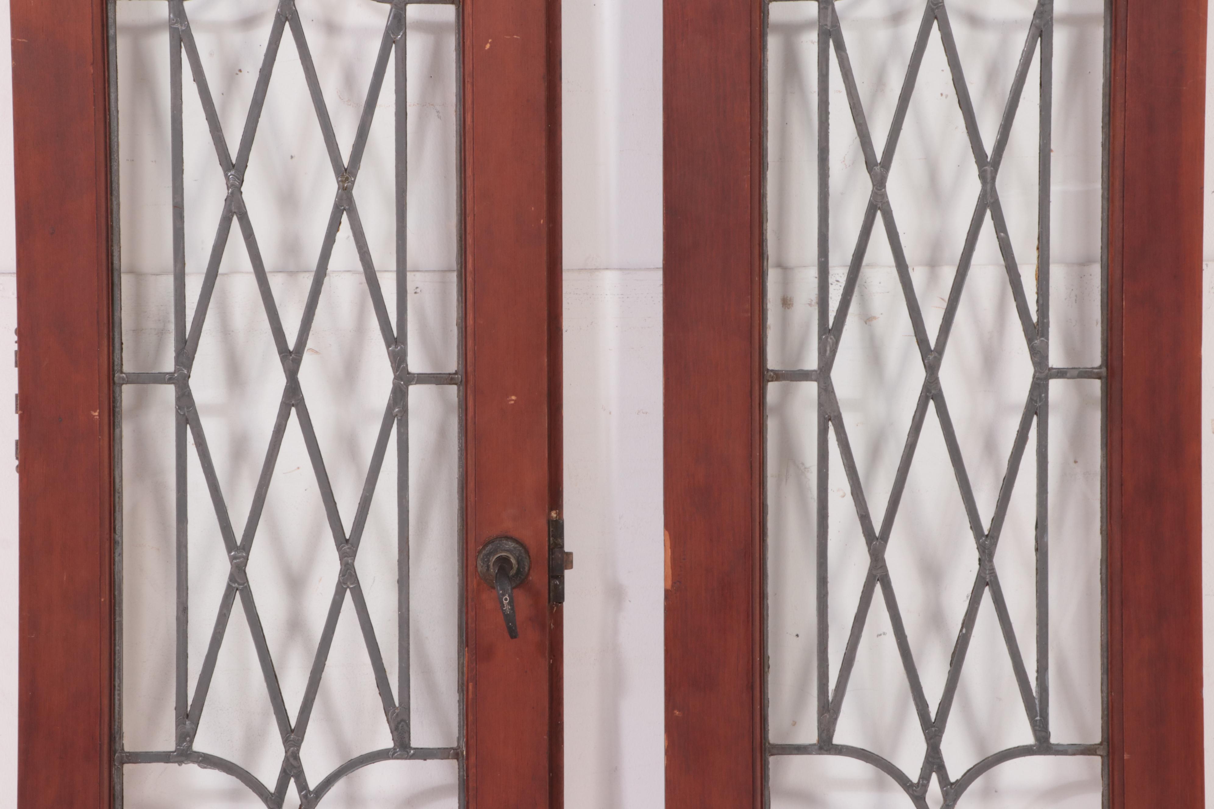 Pair of Leaded Glass French Doors EBTH