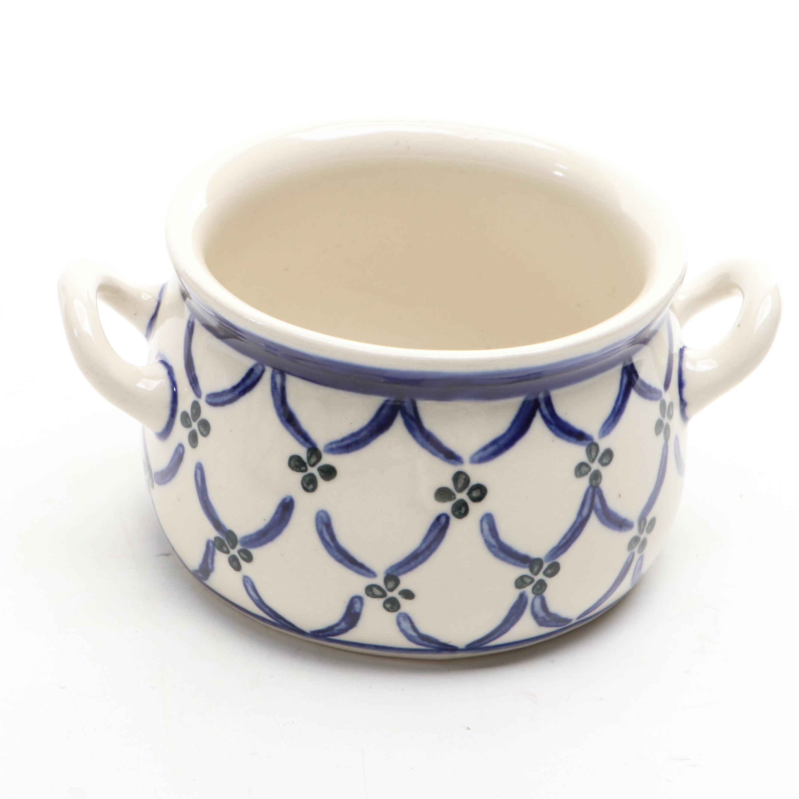 Ceramika Artystyczna "Blueberries" and "Garden Lattice" Pottery