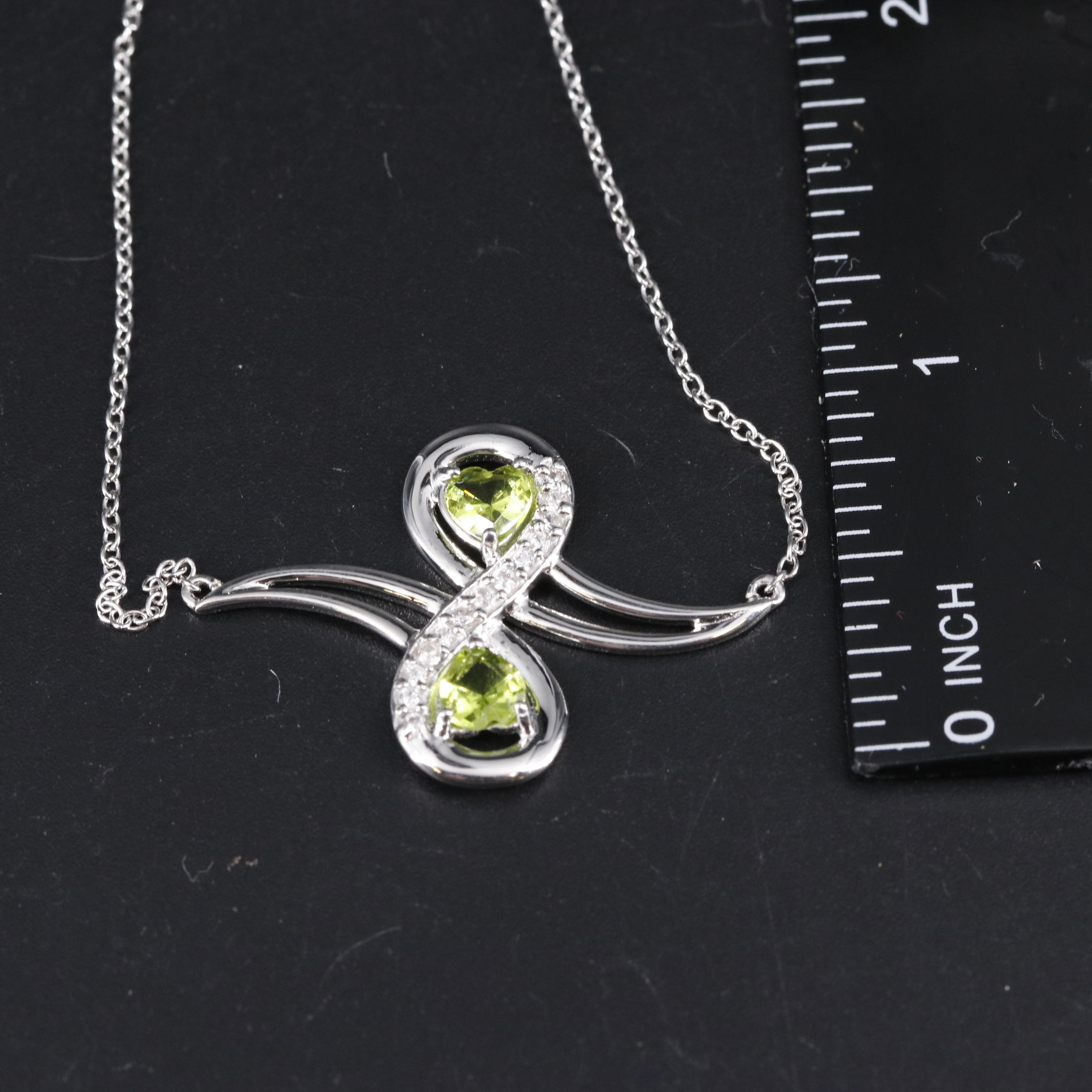 Sterling Silver Infinity Pendant Necklace EBTH