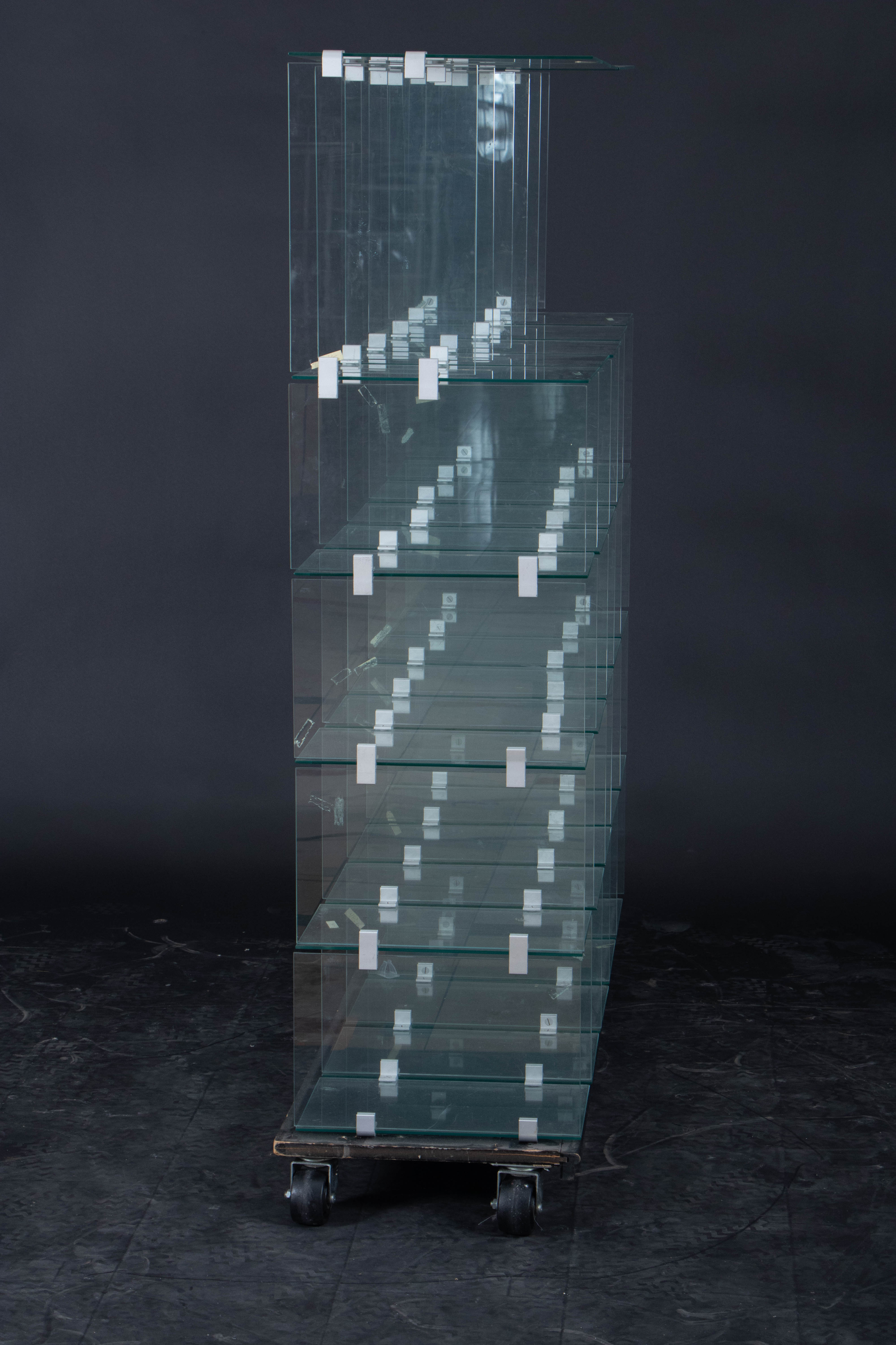 Mobile Tempered Glass Modular Shelves | EBTH