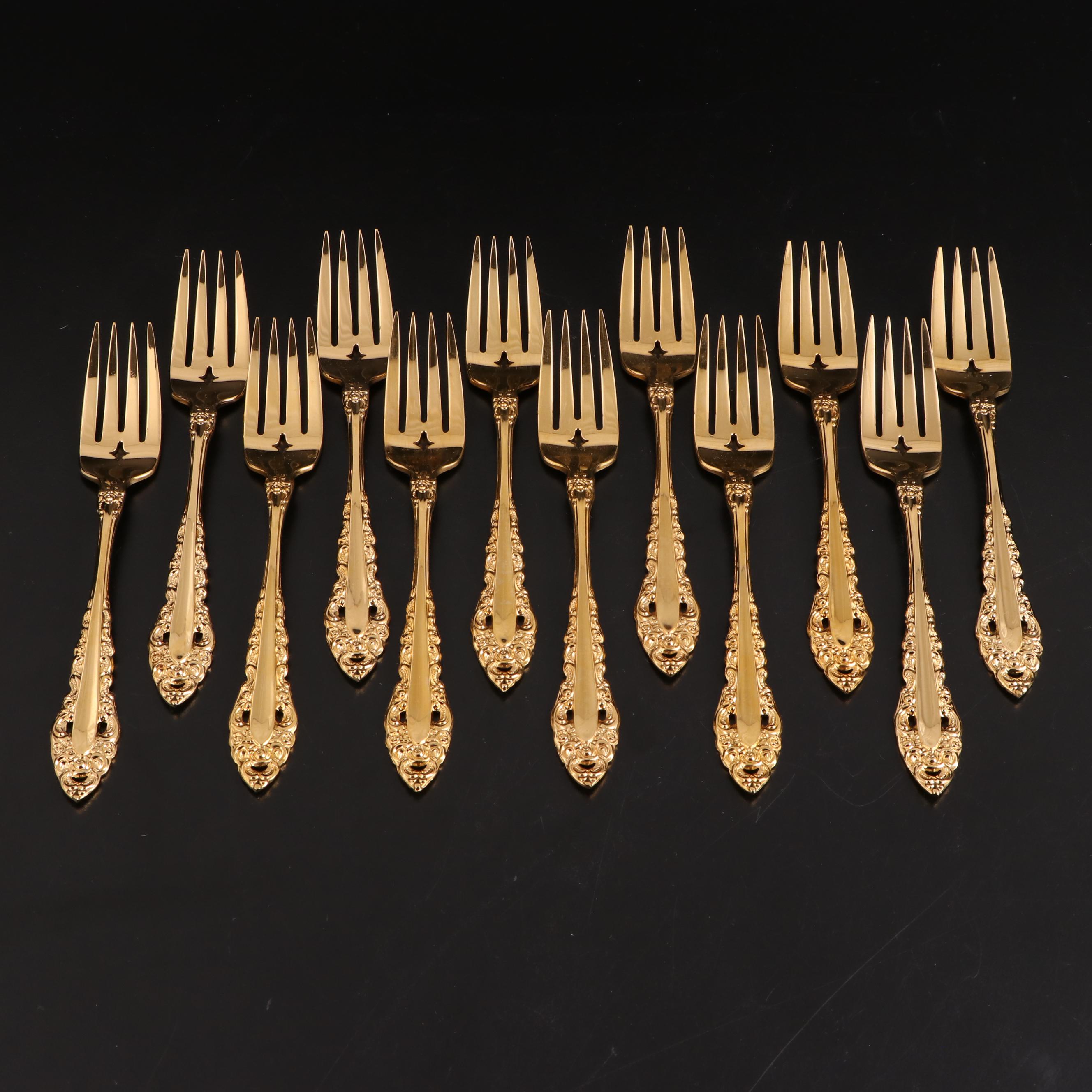 Oneida Community Electroplate "Golden Royal Grandeur" Flatware and
