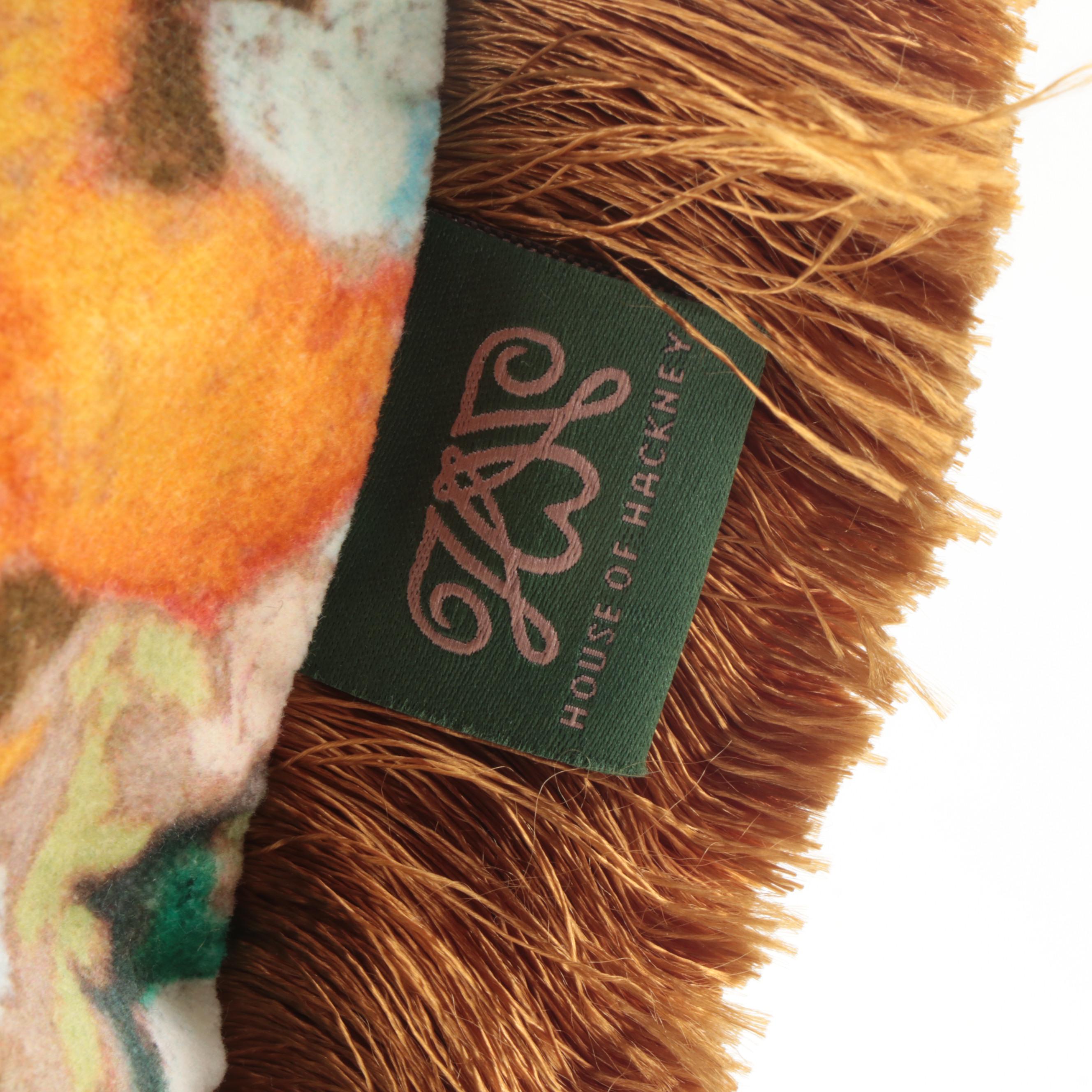 House of Hackney Floral Velvet Throw Pillows with Fringe Trim EBTH