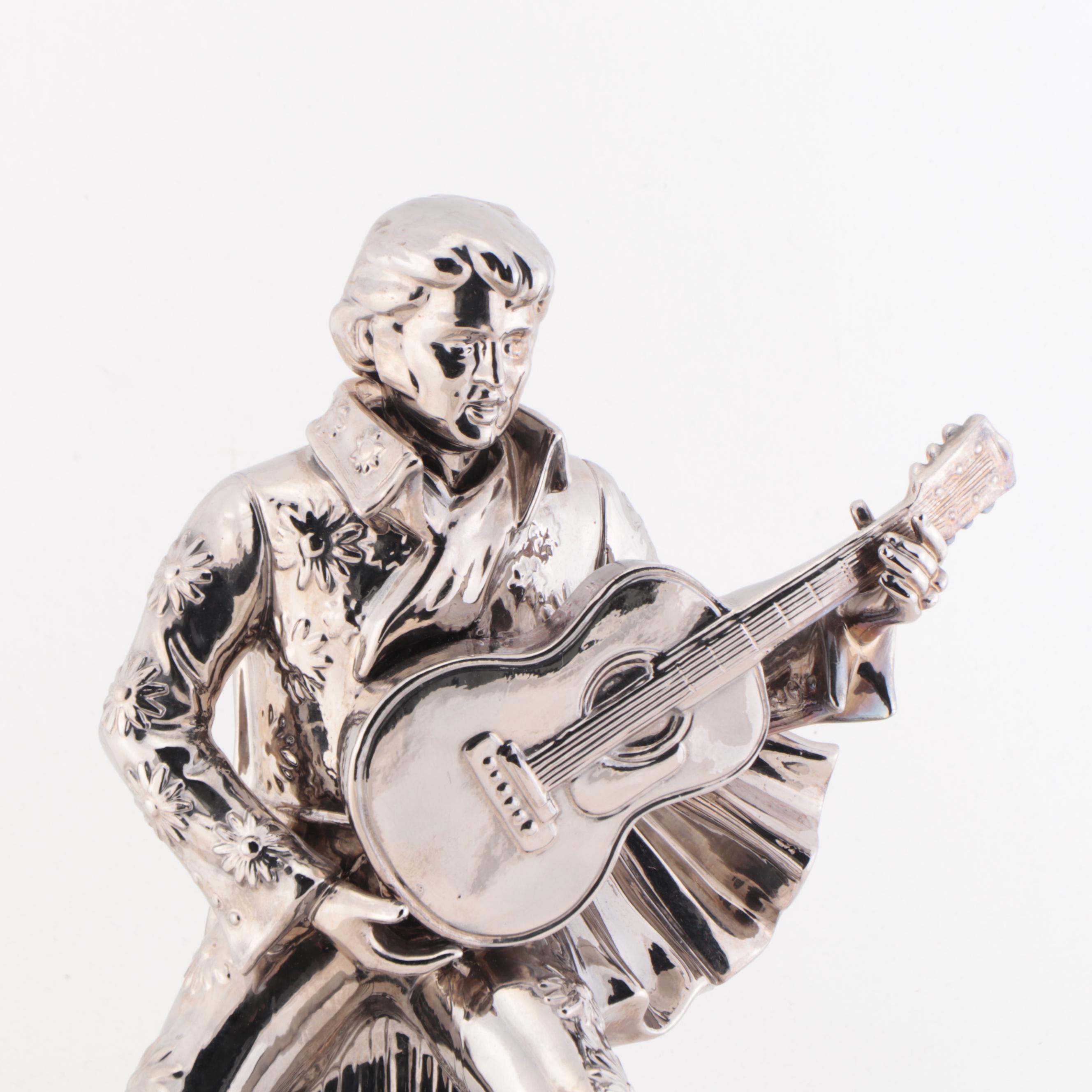 Elvis Presley Silver Anniversary McCormick Bourbon Musical Decanter EBTH