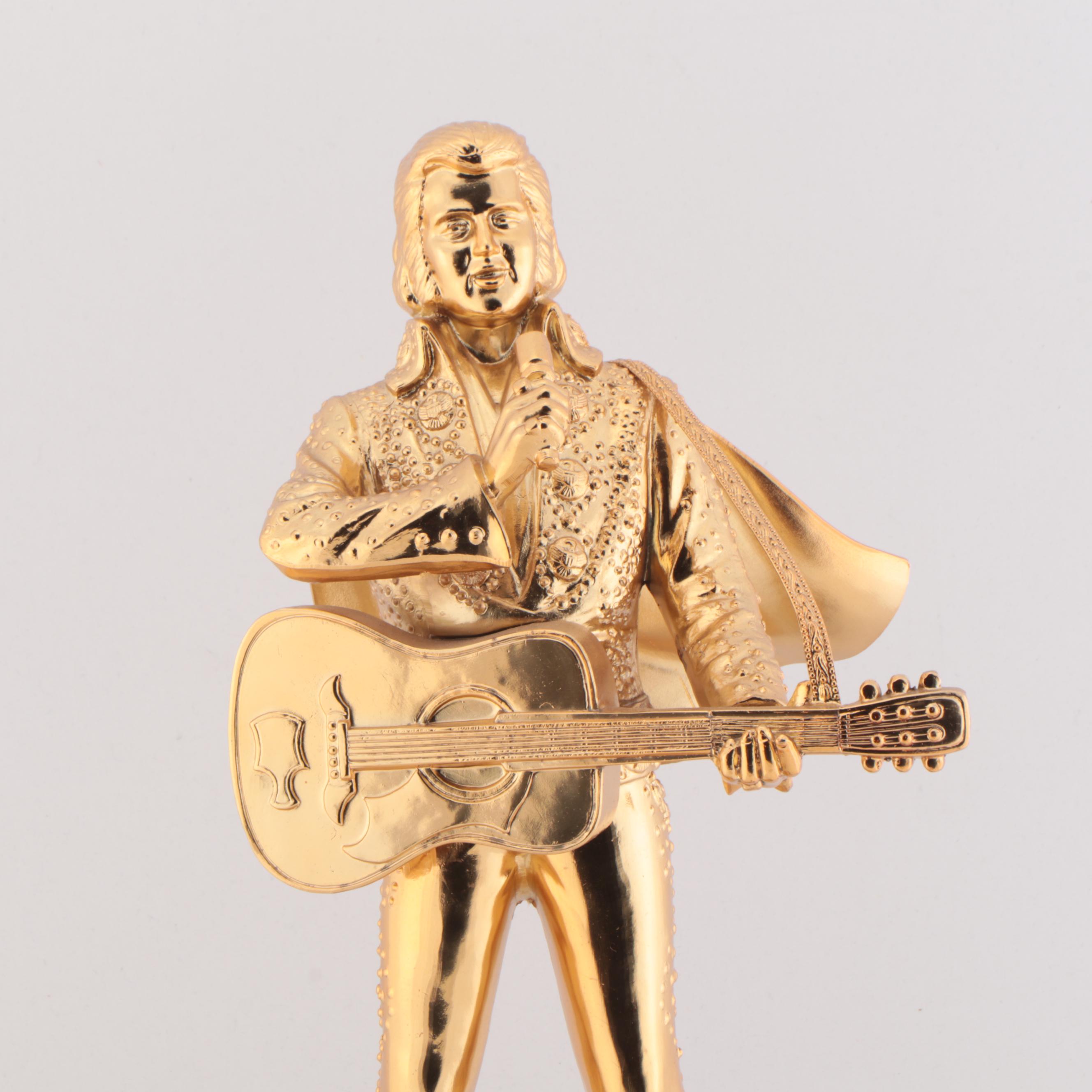 Elvis Presley 50th Birthday McCormick Bourbon Musical Decanter EBTH