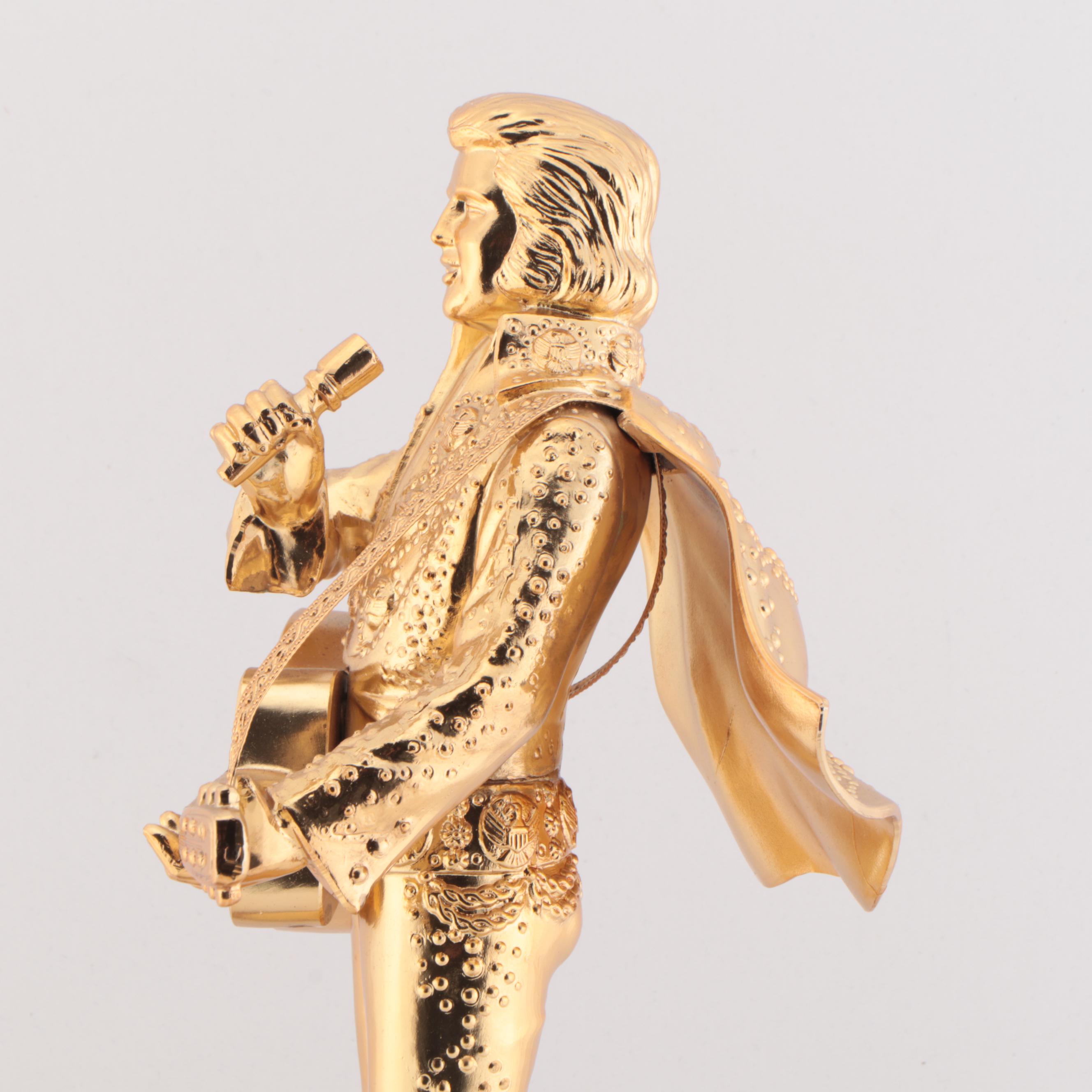 Elvis Presley 50th Birthday McCormick Bourbon Musical Decanter EBTH