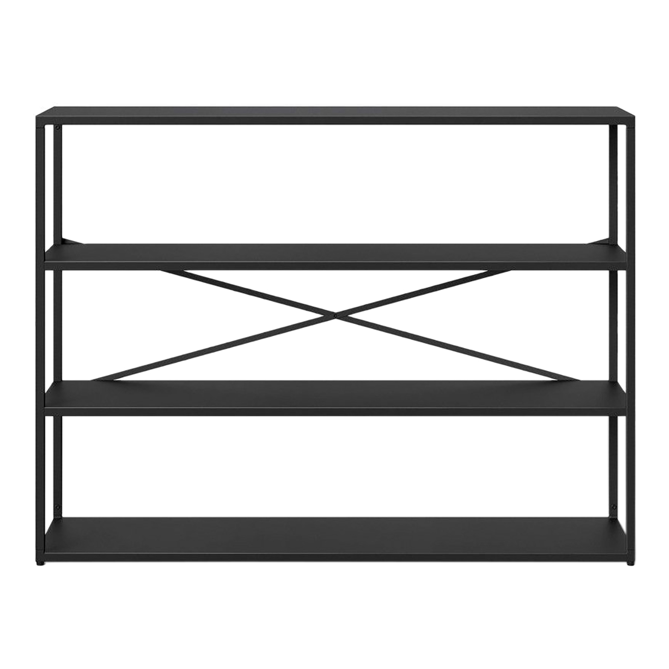 Project 62 Glasgow Horizontal Metal Open Shelf Bookshelf in Black EBTH