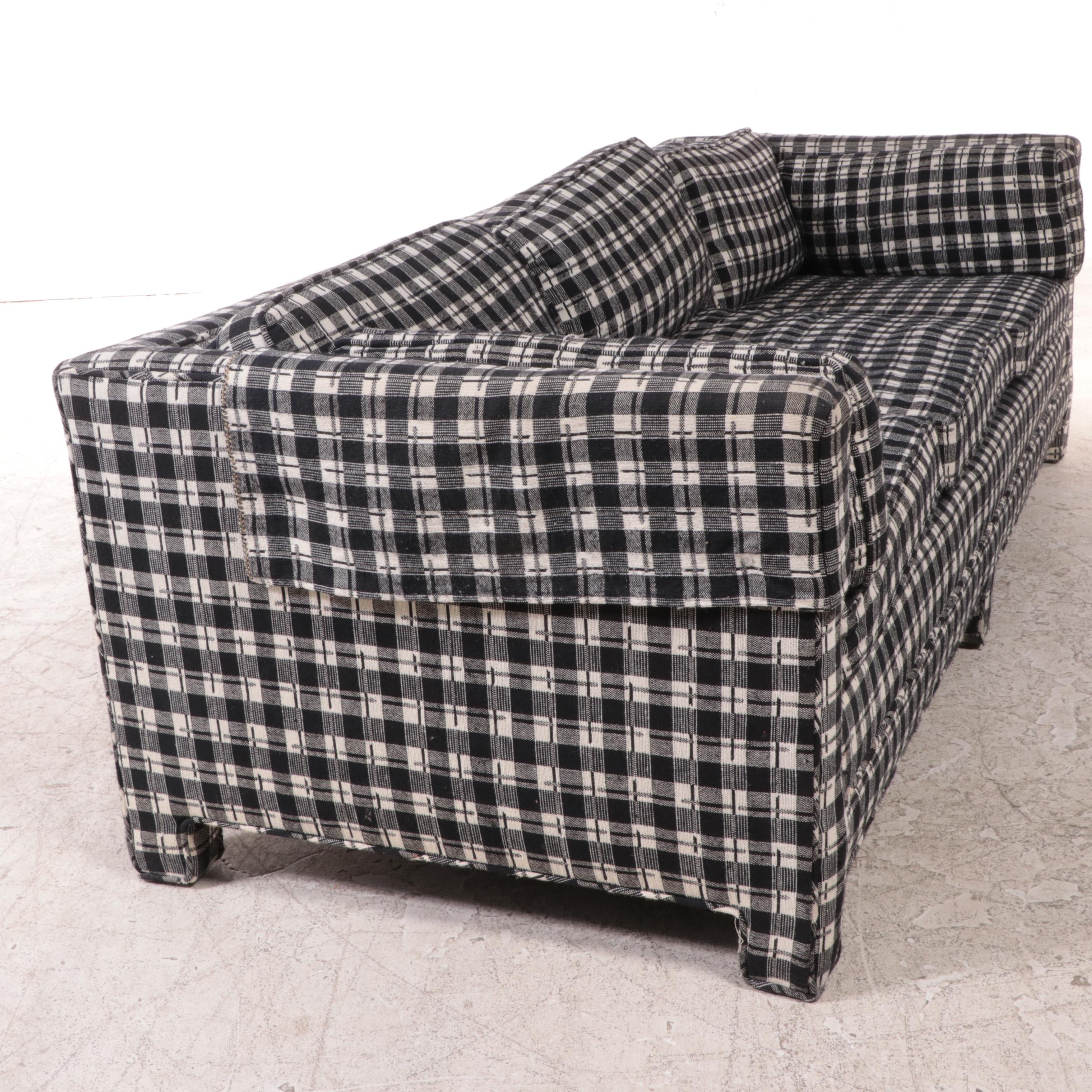 N.C. Schoonbeck Co. Division of Henredon Modernist PlaidUpholstered