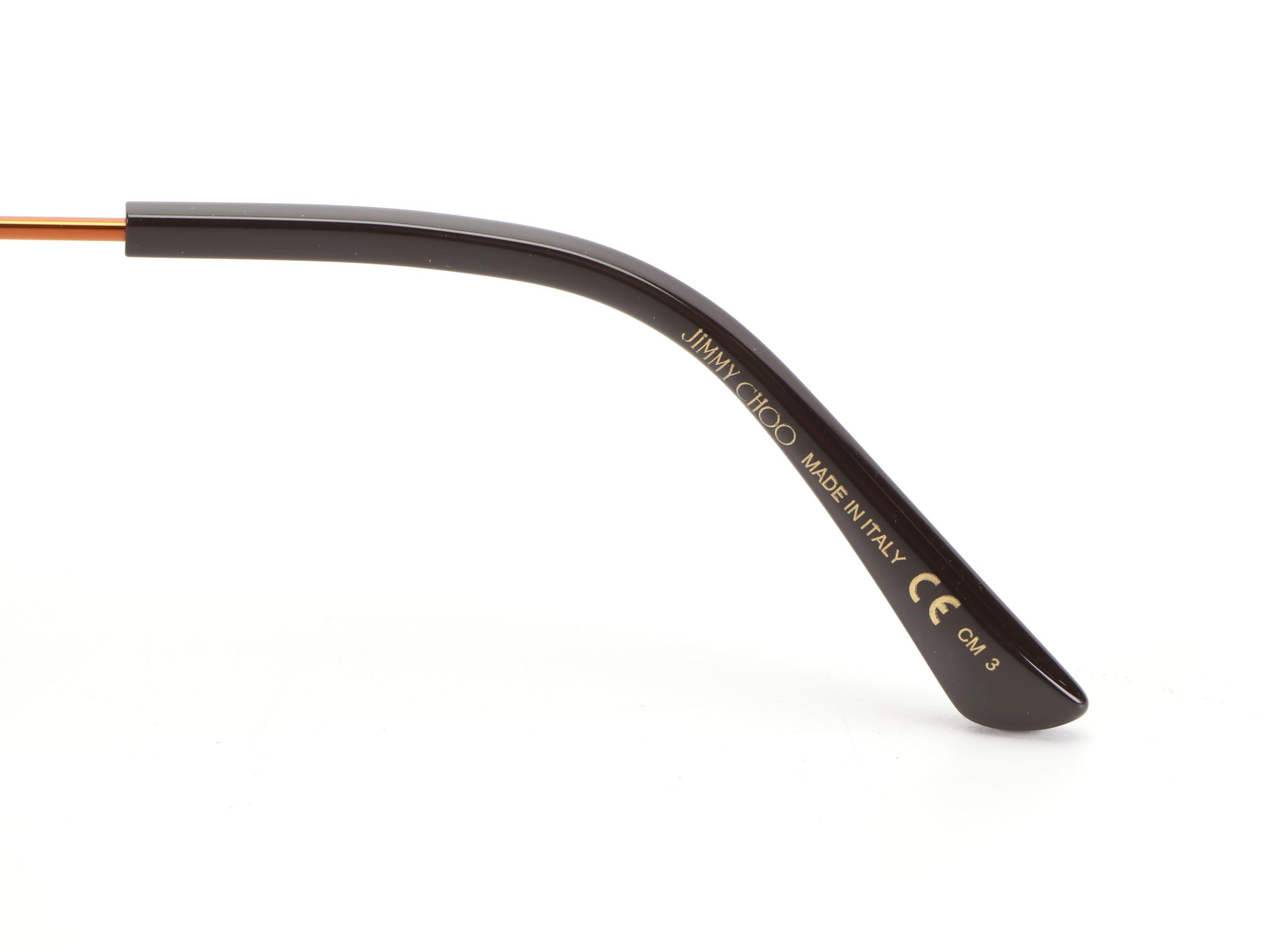 Jimmy Choo Lex Copper Tone Sunglasses with Case EBTH