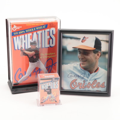 Cal Ripken Jr. Baltimore Orioles Wheaties Boxes, Signed and Framed Giclée Print