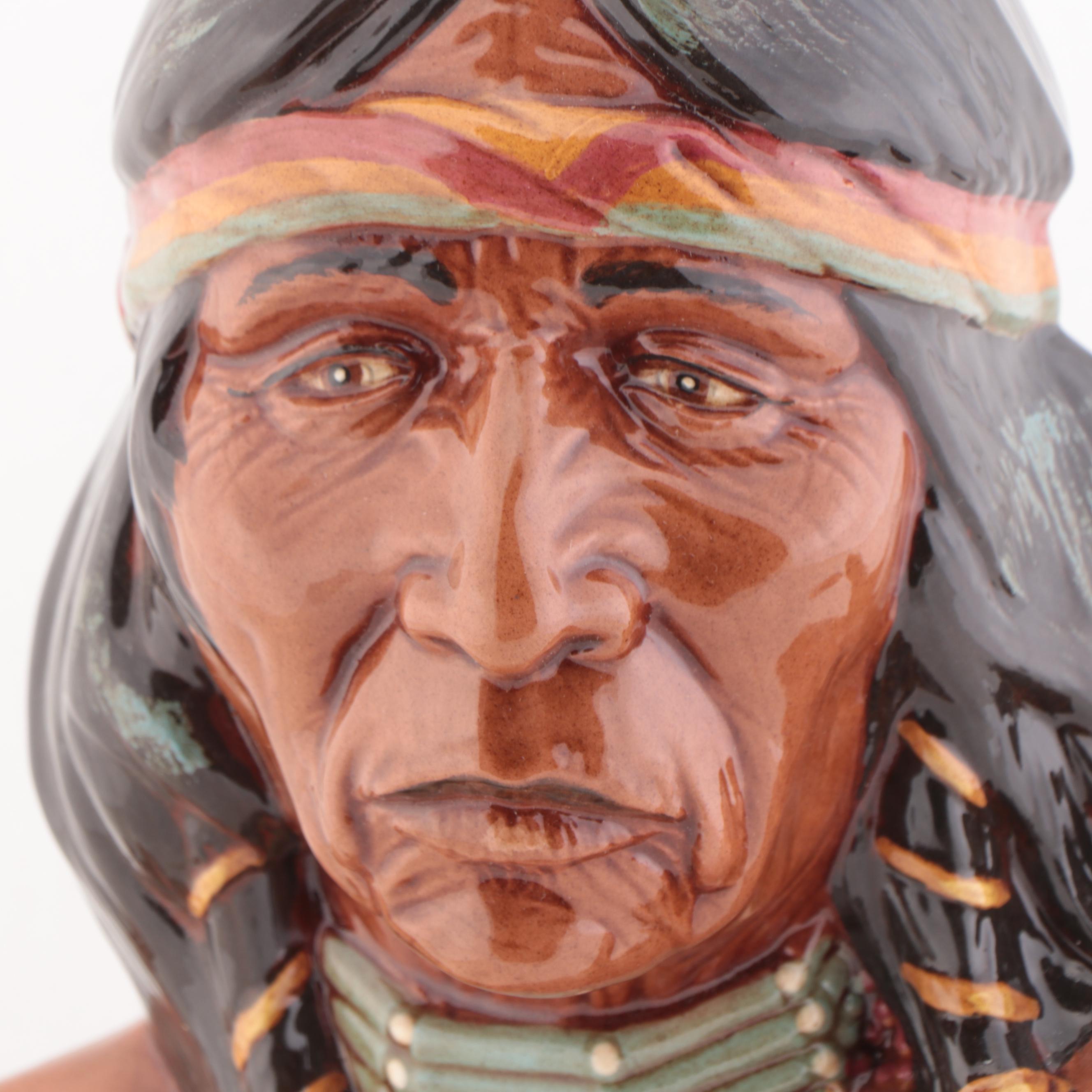 Adrian Art Pottery Ceramic Portrait Bust Figurine EBTH