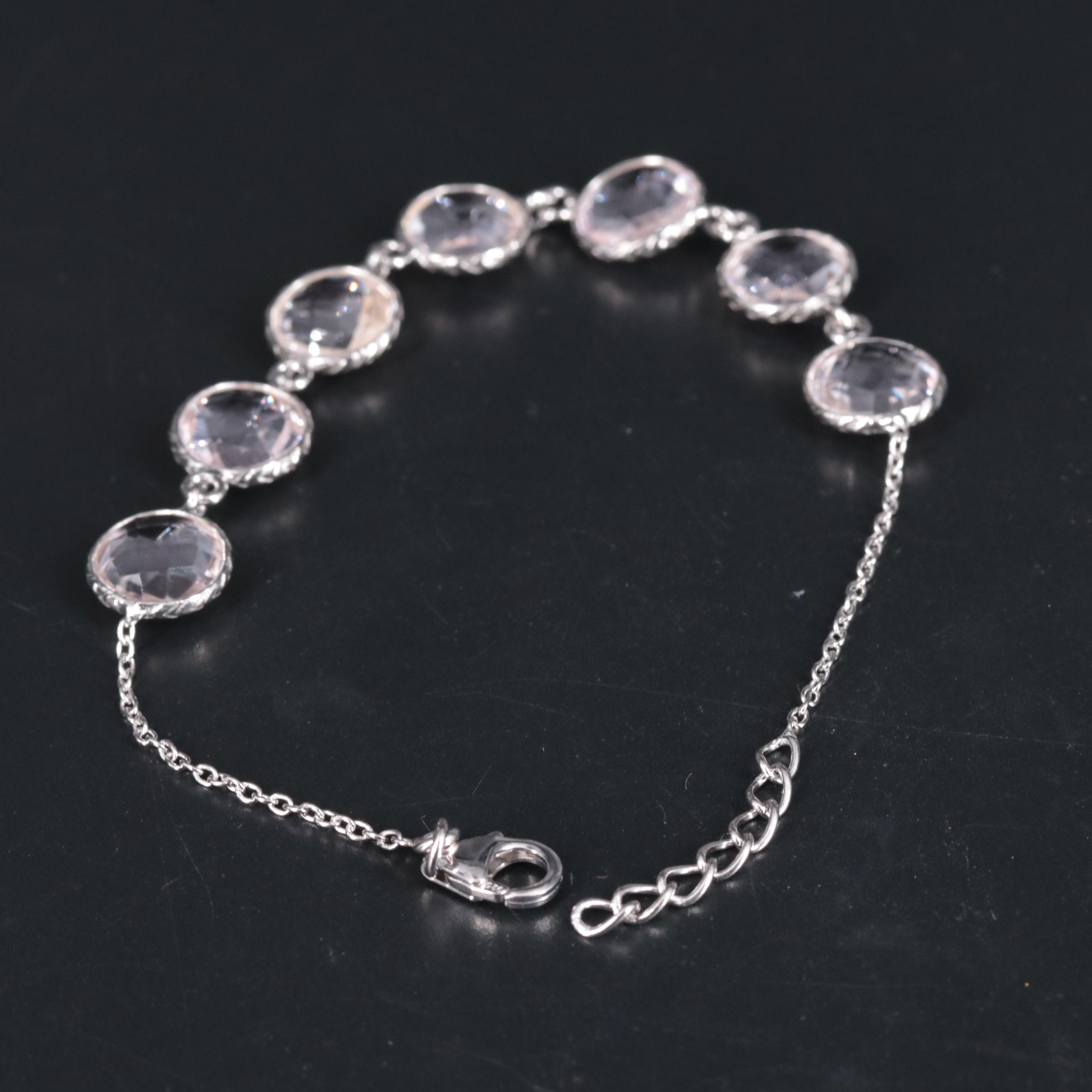 Sterling Silver Gemstone Bracelet EBTH
