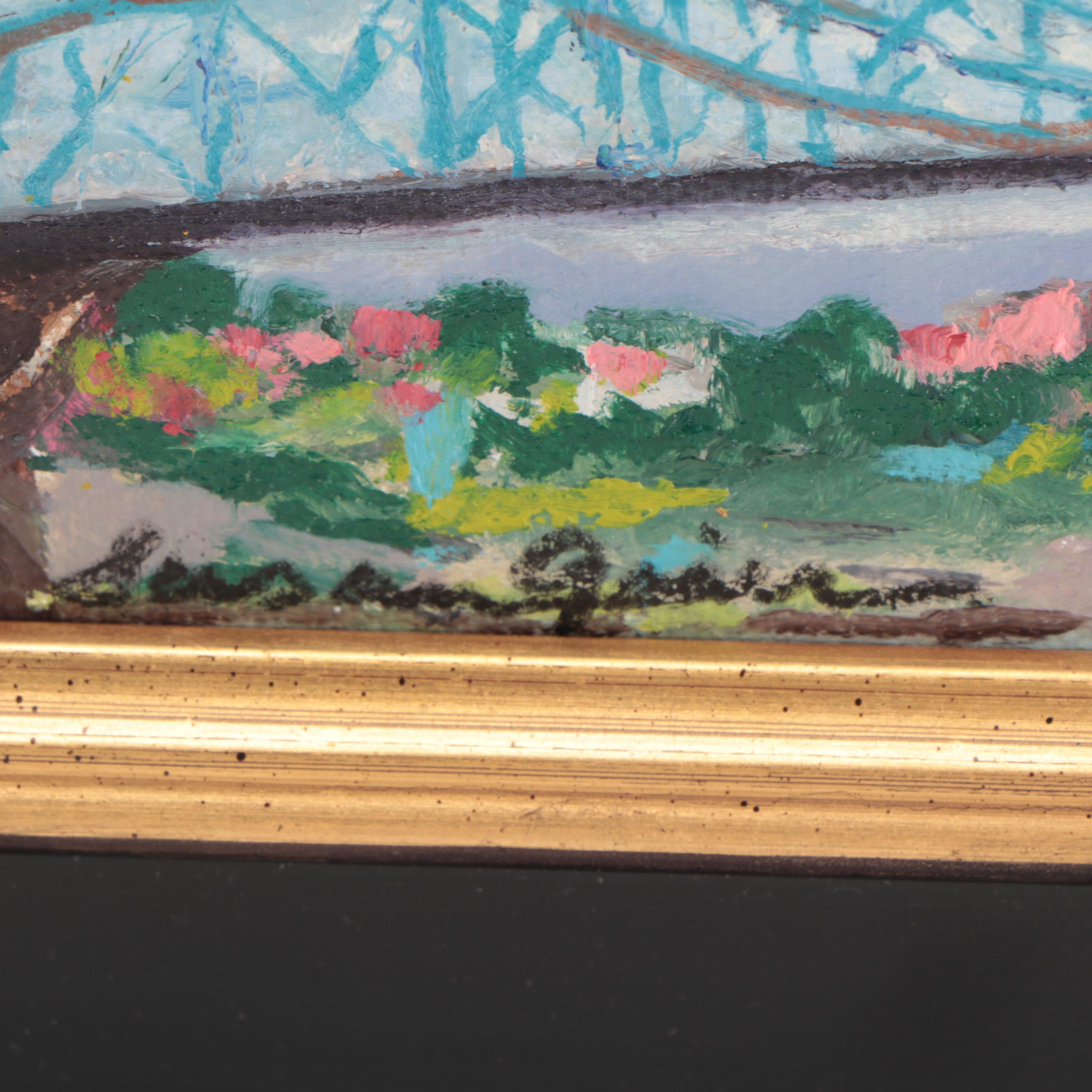 Susan Grier Oil Painting "Suspension Beidge," 21st Century EBTH