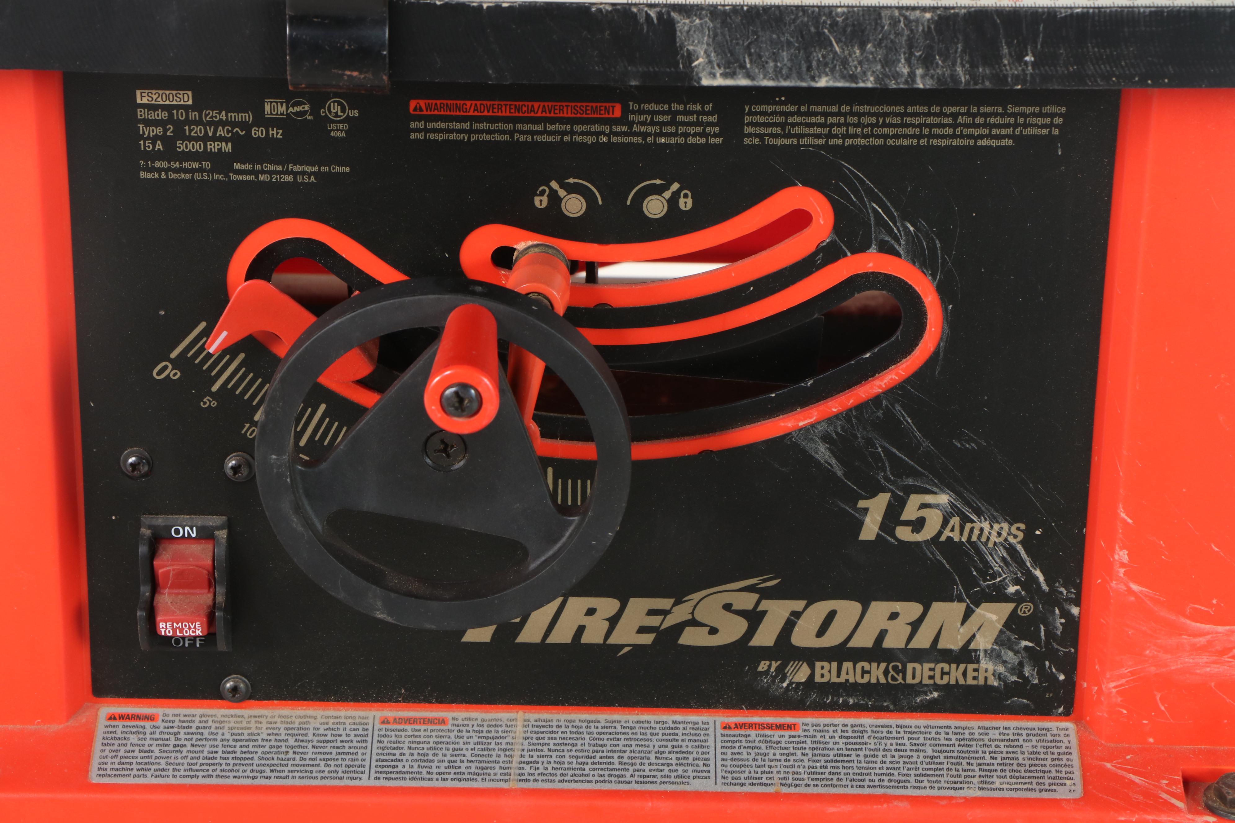 Black + Decker Firestorm 10" Table Miter Saw EBTH